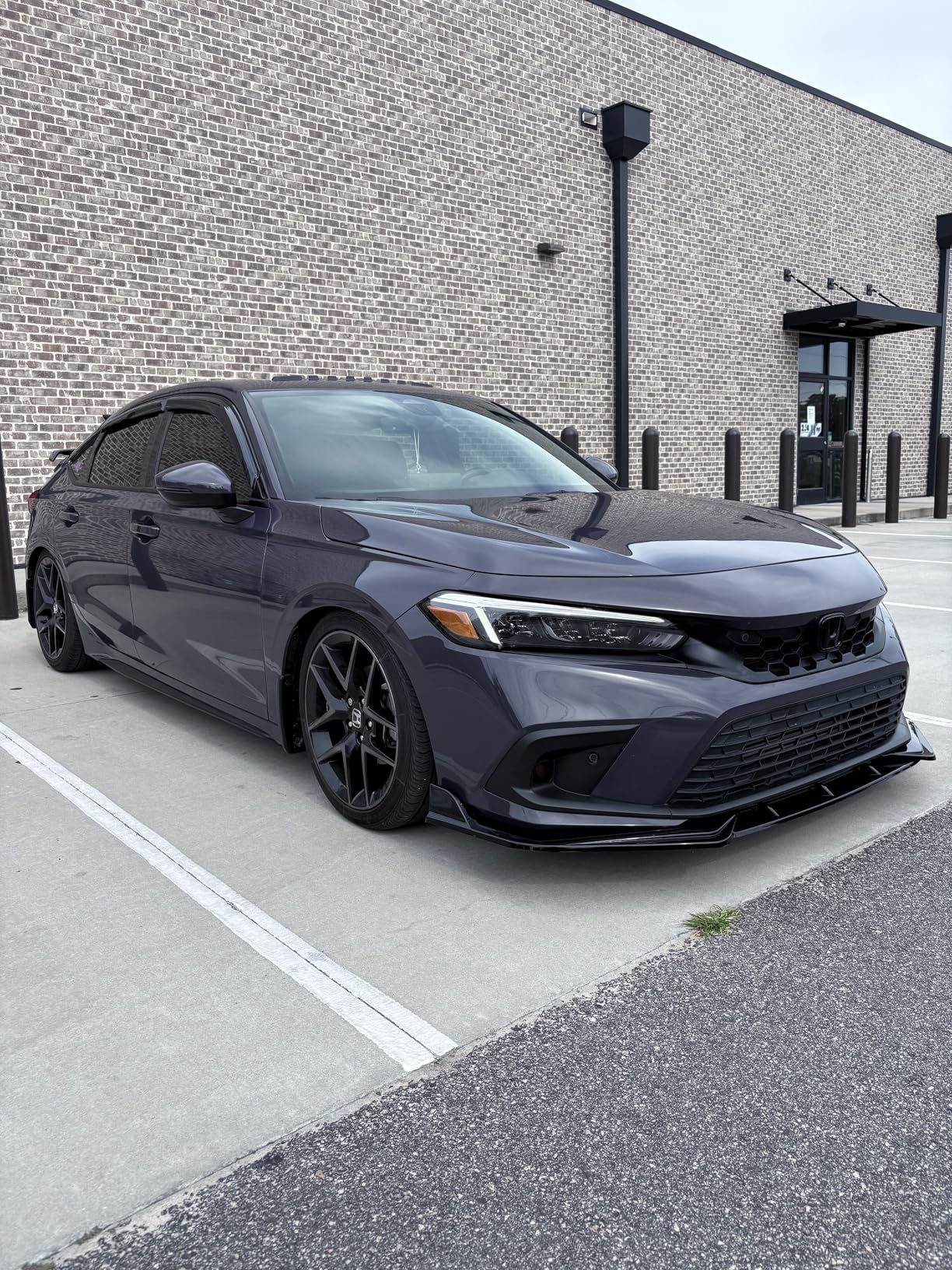 Archaic Front Lip Spoiler Compatible for 11th Gen Civic Sedan/Hatchback 2022-2024, Bumper Lip Chin Spoiler for FE1 FE2 FE4 FL1 FL2 FL4,Front Splitter Body Kit Civic Accessories(Gloss Black) customer photo 1