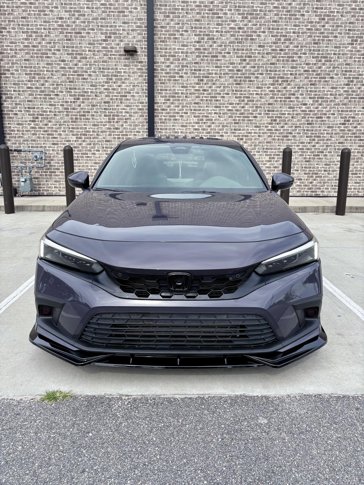 Archaic Front Lip Spoiler Compatible for 11th Gen Civic Sedan/Hatchback 2022-2024, Bumper Lip Chin Spoiler for FE1 FE2 FE4 FL1 FL2 FL4,Front Splitter Body Kit Civic Accessories(Gloss Black) customer photo 2