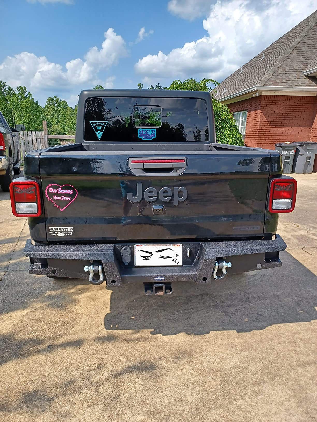 Hooke Road Gladiator JT Rear Bumper w/Sensor Holes & D-Rings for Jeep Gladiator JT 2020-2026 Textured Black Steel Back Bumper customer photo 1