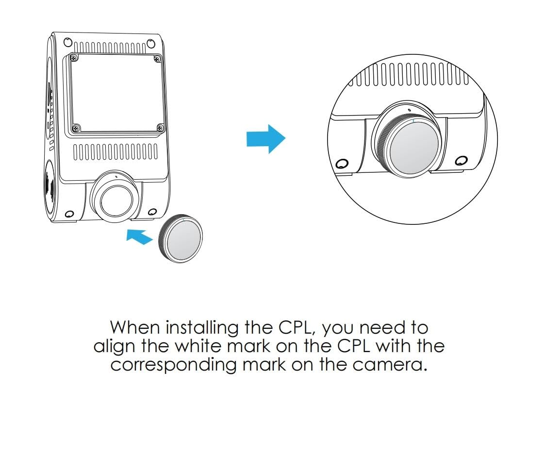 VIOFO CPL Filter Anti-Glare Circular Polarizing Lens for A229 series / A329S series Dash Cam Front Camera customer photo 1