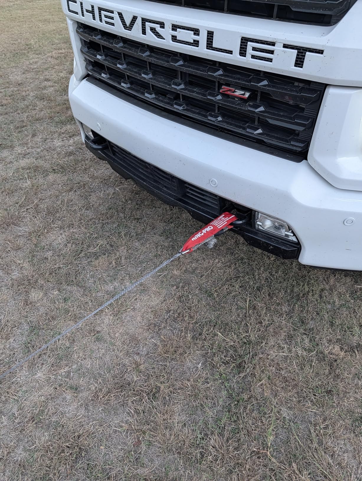 KING-PRO Snatch Recovery Ring, 45000 lbs Winch Snatch Block Pulley Towing Ring, for ATV UTV SUV Truck Off-Road Vehicle Towing Soft Shackle Recovery (Red) customer photo 2