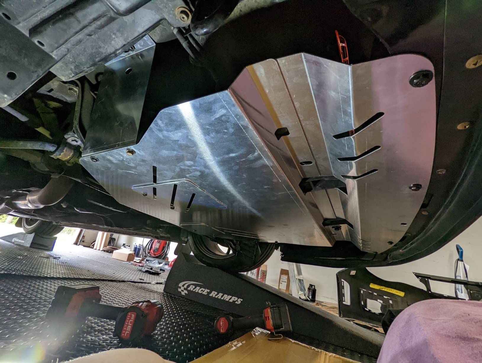 Kojem Engine Splash Shield Compatible with 2011-2014 Subaru WRX STI Impreza Aluminum Under Tray Skid Plate customer photo 1