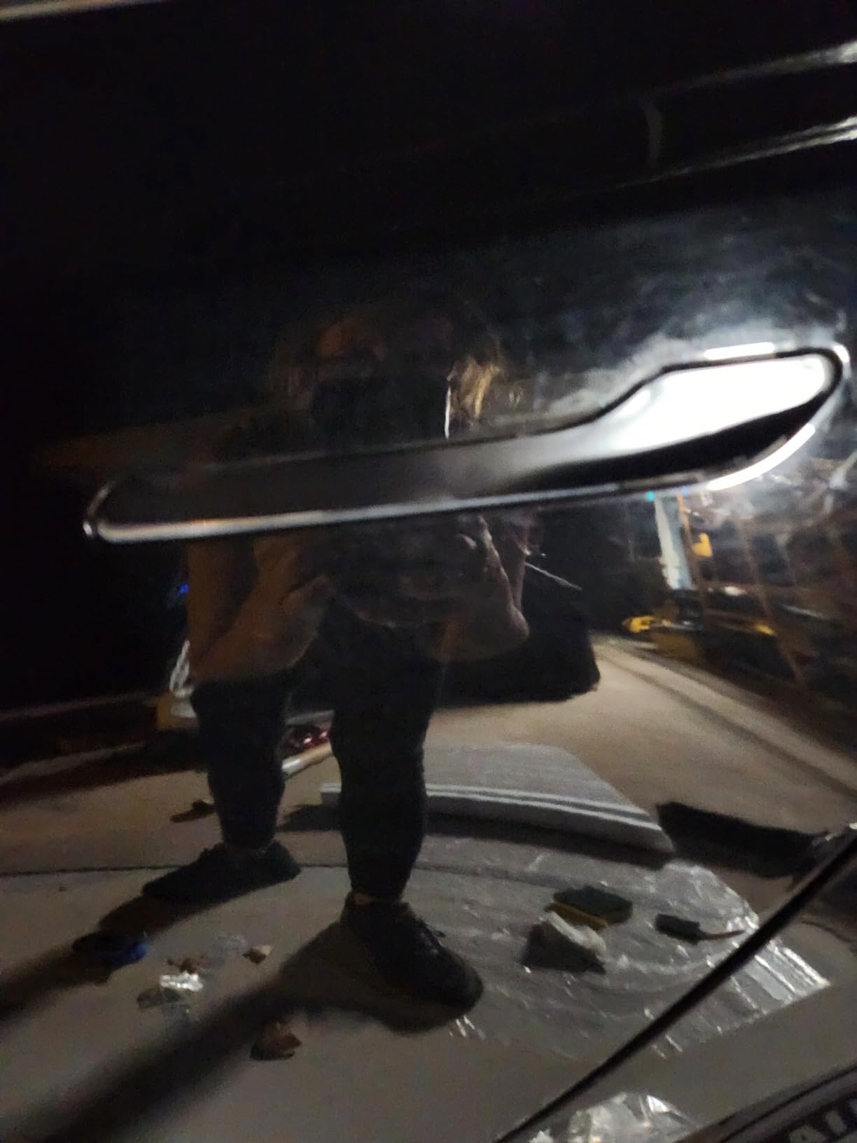 SlickMod Chrome Delete Blackout Vinyl Overlay for Tesla Model 3 - Complete KIT + Extra Side (1. Complete Kit, Matte Black) customer photo 2