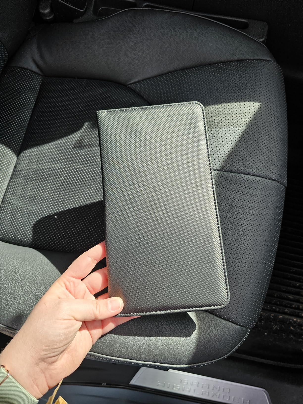 CoBak Car Registration and Insurance Holder - Vehicle Glove Box Car Organizer, Auto Truck Compartment Accessories Case with Magnetic Closure for Essential Document, Driver License, Cards customer photo 1