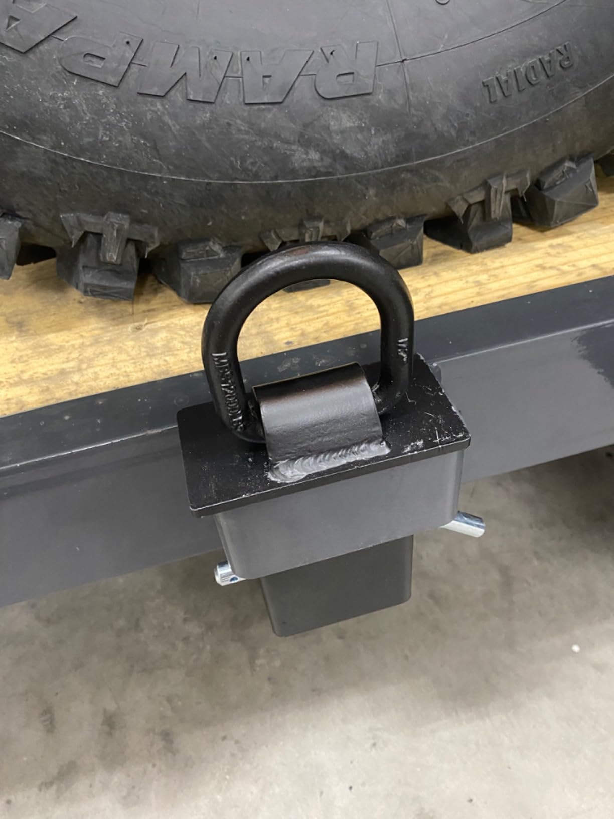 4PCS 16200lbs Trailer Stake Pocket D Ring Tie Downs Fit for Flated Trucks and Trailers with Standard 2