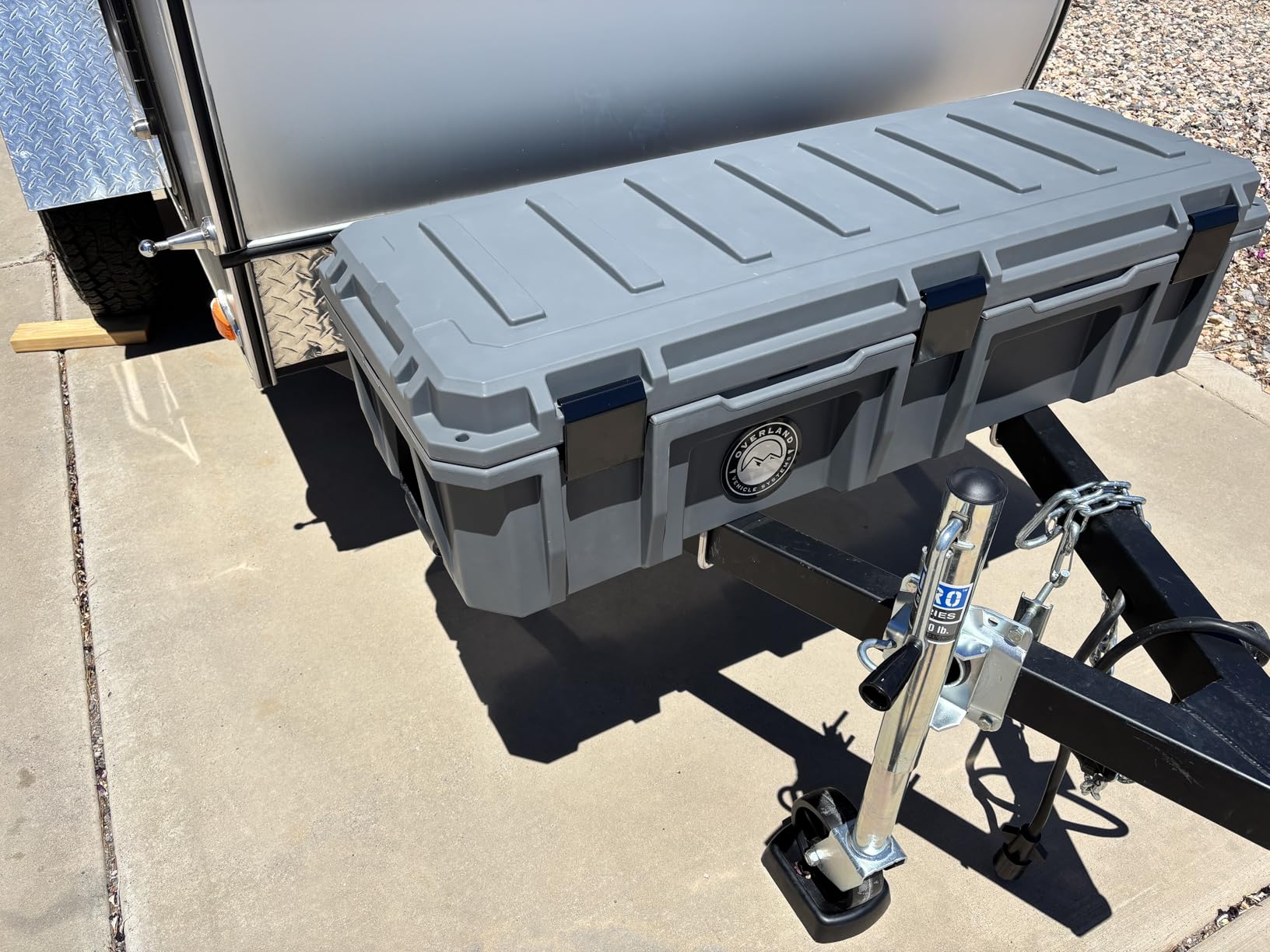 Overland Vehicle Systems 40100001 Dark Gray 53 QT Dry Box Storage with Drain, and Bottle Opener | Waterproof Seal | Heavy-Duty Latches and Nylon Handles | Keeps Gear Safe, Dry and Organized customer photo 1