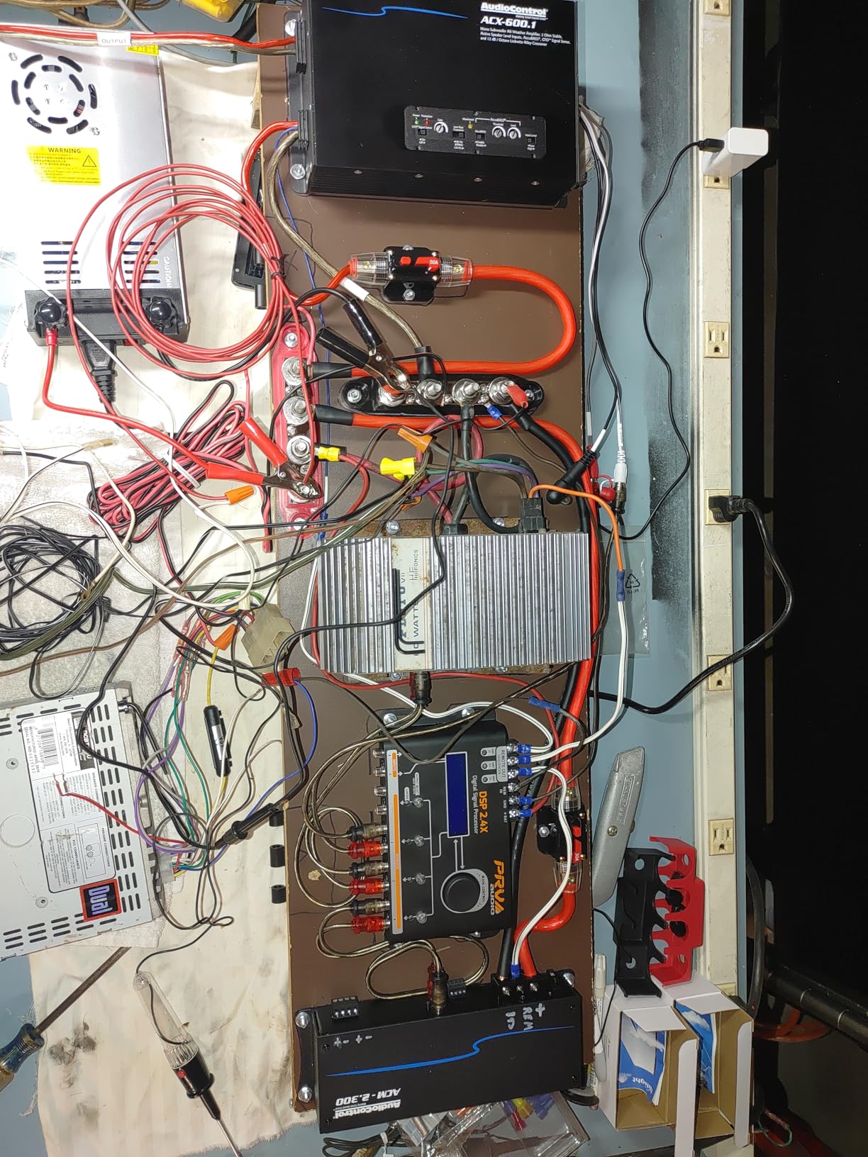 PRV AUDIO Car Audio DSP 2.4X Digital Crossover and Equalizer 4 Channel Full Digital Signal Audio Processor DSP with Sequencer Remote Relay customer photo 1