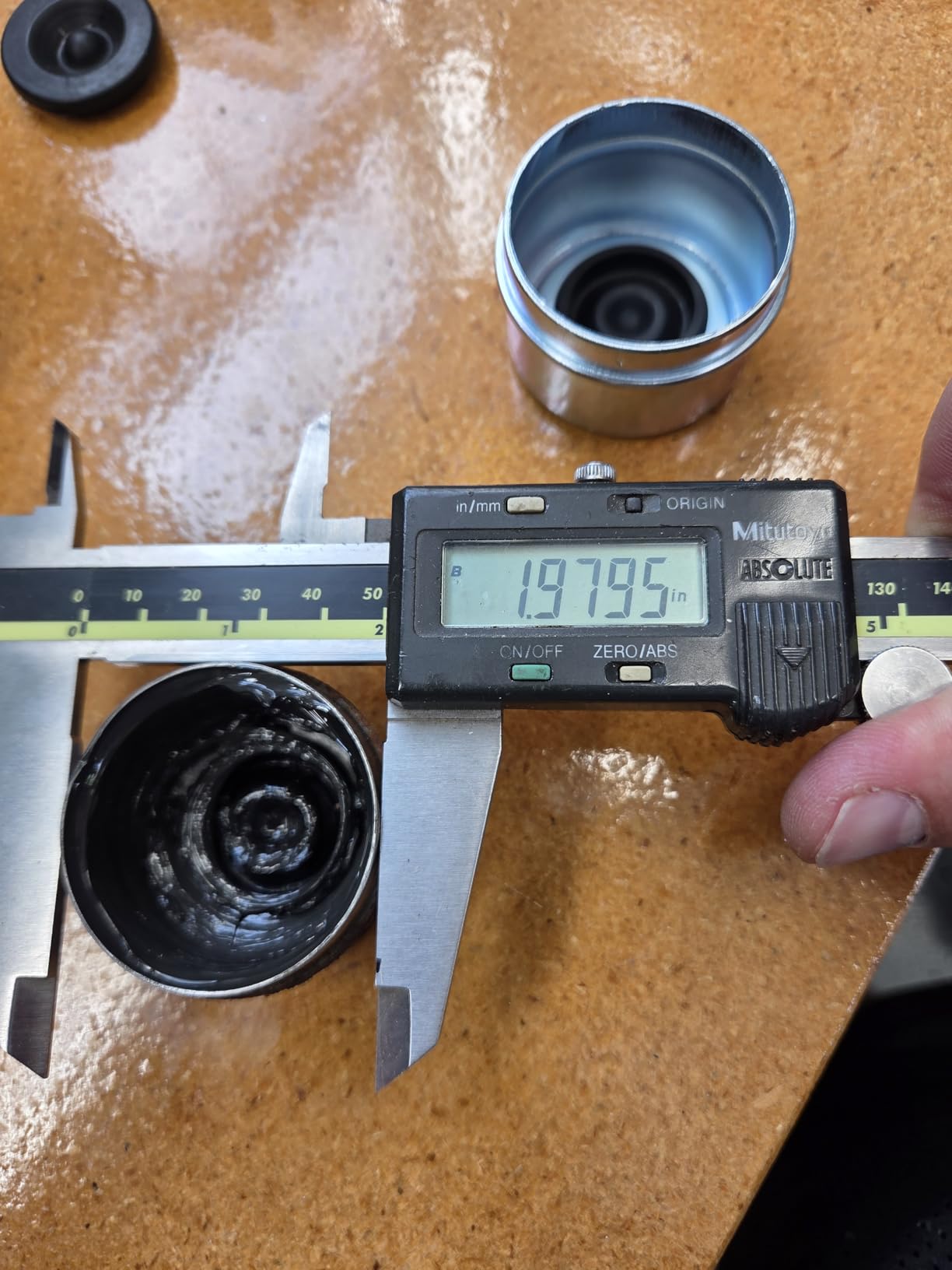 2pcs Trailer Axle Dust Cap Cup Grease Cover 1.98