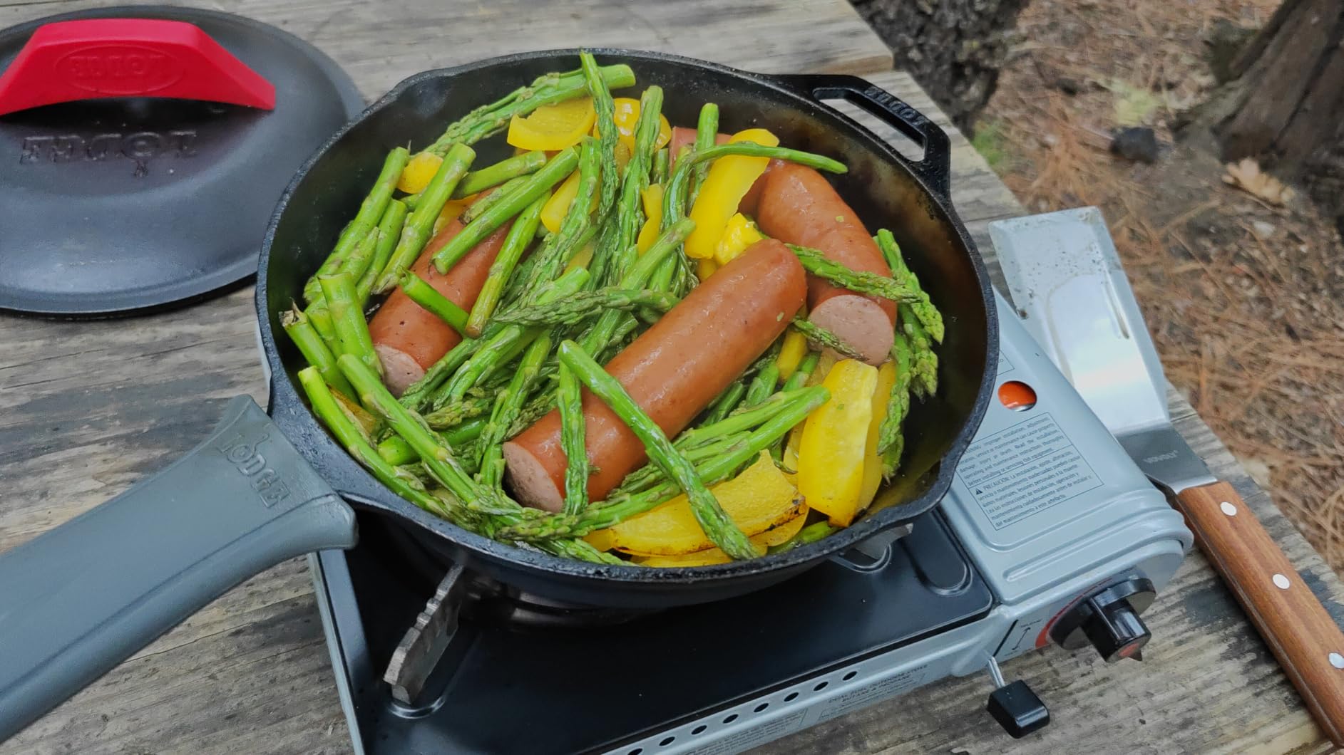 Grill Boss Dual Fuel Camp Stove - 12,000 BTU Butane & Propane Portable Stove with Double Wind Guard customer photo 1