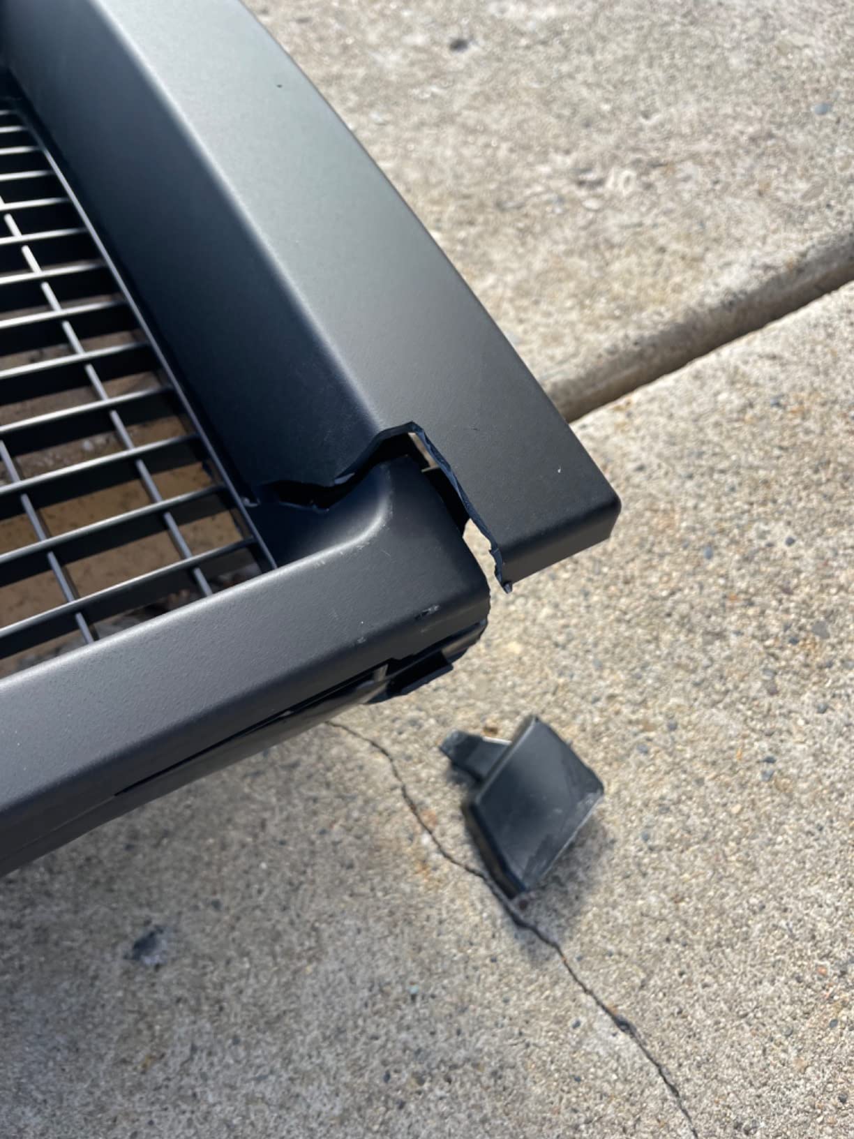 HECASA Front Grille Compatible with 2009-2014 Ford F150 XL Model Bumper Painted Black Shell and Insert Grille Assembly Guard Cover Replacement for 9L3Z8200A FO1200510 customer photo 2