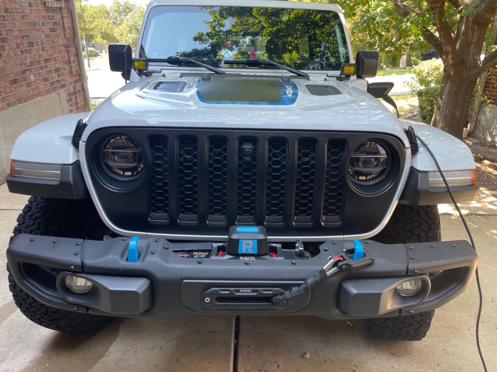 Wsays Winch Mounting Bracket Kit 13,000lbs Front Bumper Winch Mount Plate Compatible with Jeep Wrangler JL/JLU & Gladiator 2018-2024 with Metal Bumper customer photo 1