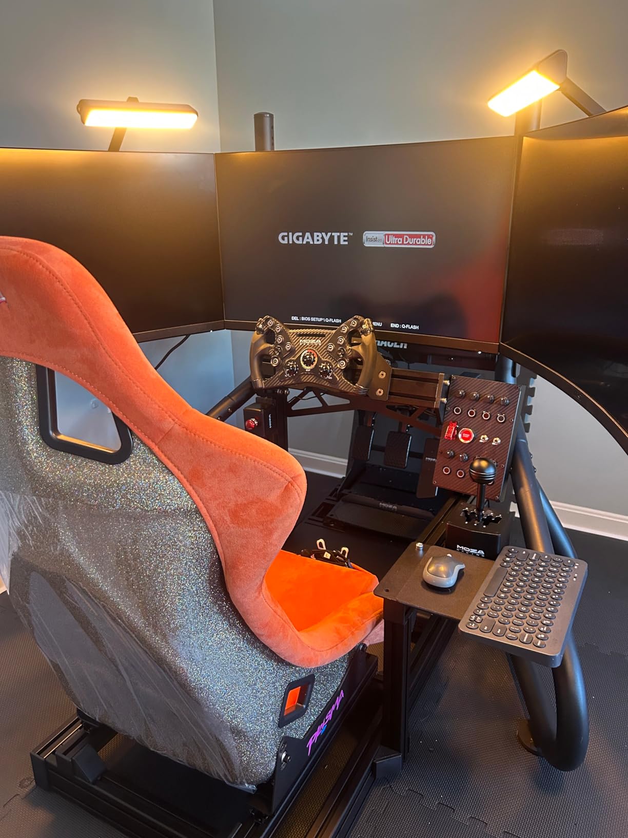 NRG Innovations NRG-FRP-302BK-ULTRA Universal Fixed Back Bucket Racing Seat for 5-Point Harnesses, Size L, Black Seat Cover,24