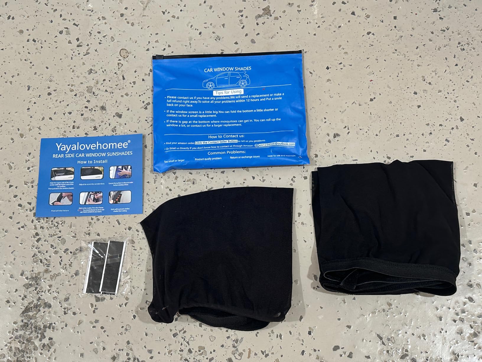 Car Rear Side Window Shades, 2 Pack Stretchy Mesh Car Window Screens Sun Shades Mosquito Nets Covers Fit for 96% Cars SUVs, Anti-Sun Glare, UV Protection, Privacy Protection customer photo 2