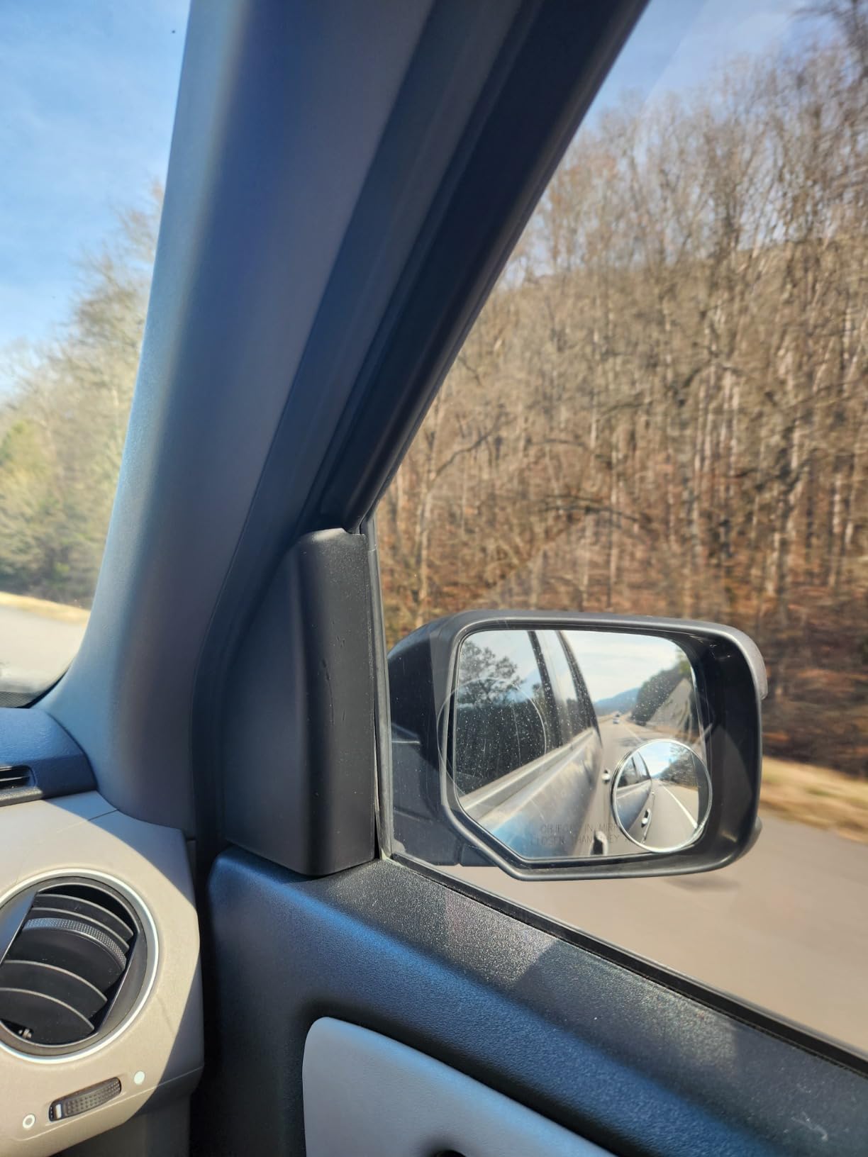 Blind Spot Car Mirror 2 Pack-2 Inch Round Rear View Convex Mirrors for Cars/SUVs/Motorcycles/Trucks/Trailers/Snowmobiles/Bicycles/RVs/Boats/Golf Carts with Rust Resistant Frame-HD Real Glass customer photo 2