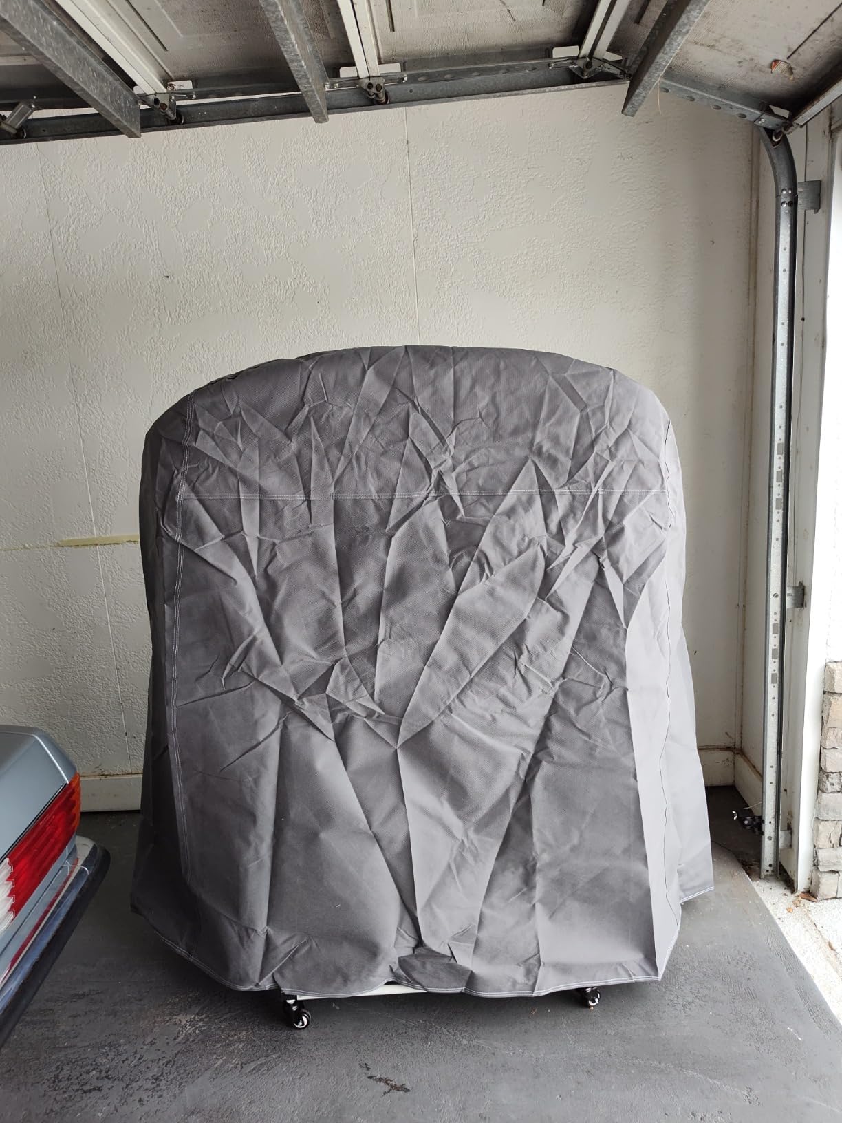 A-Premium White Hard Top Storage Cart with Dust Cover Compatible with Chevrolet Corvette Mazda MX-5 Miata Porsche 911 Boxster Mercedes-Benz SL320 SL500 customer photo 2