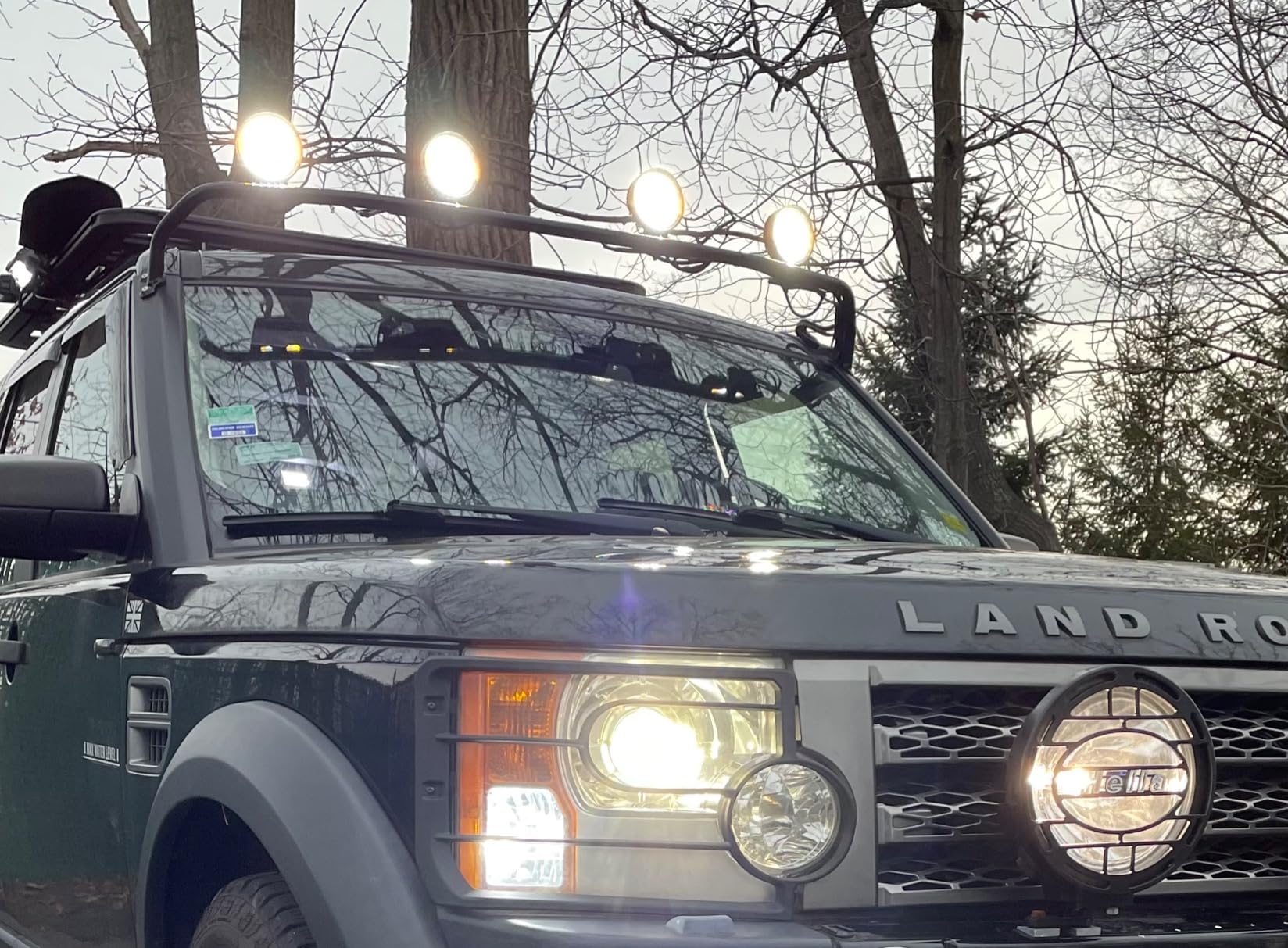 Firehawk LED Light Pods Bar 4 Inch 30000LM 60W Round Spot Flood Amber White Driving Offroad Fog Work Backup Bumper for Truck Jeep ATV UTV SUV Tractor Motorcycle 4x4 Cart Trailer Boat Waterproof 2PCS customer photo 2