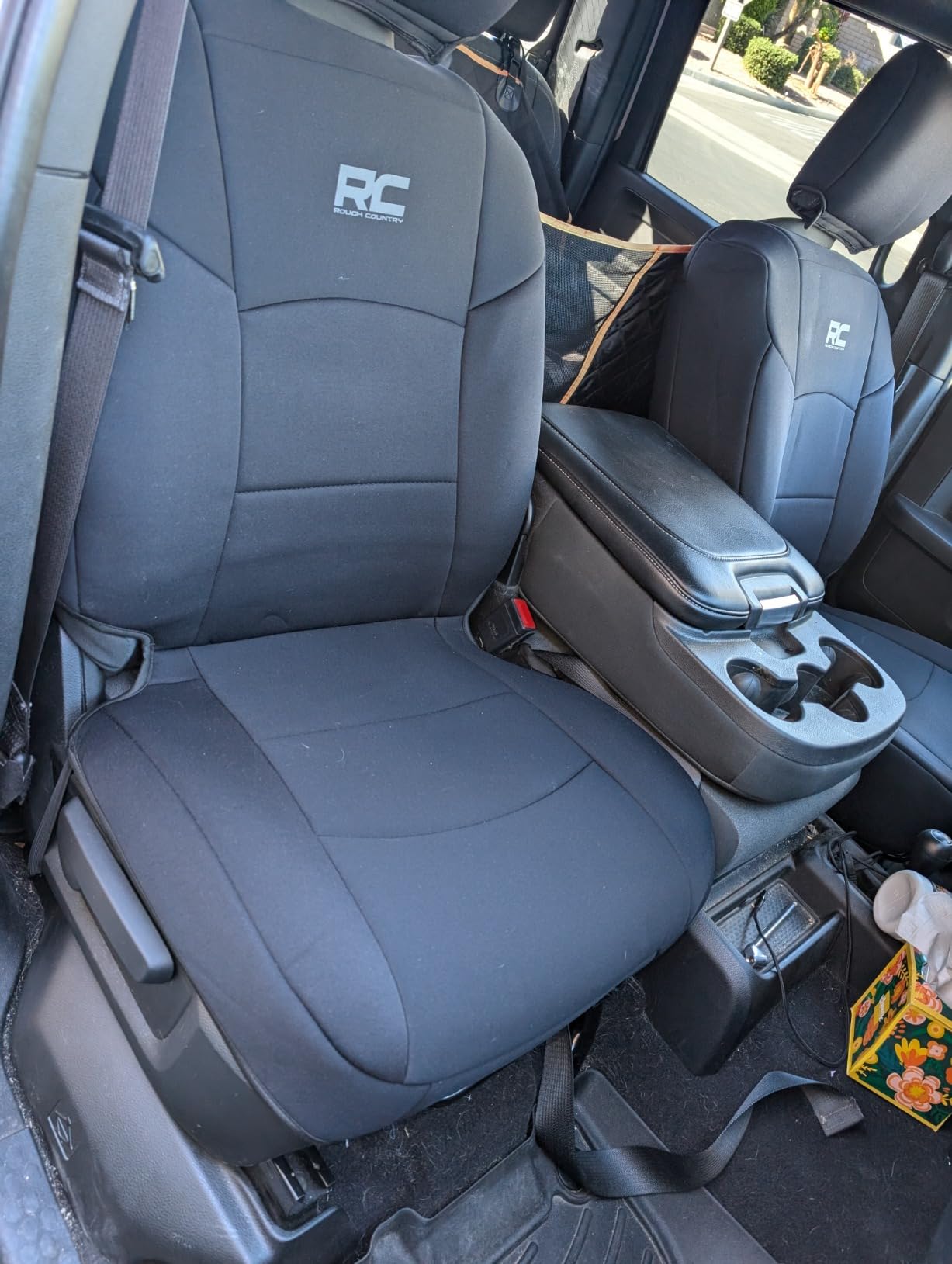 Rough Country Neoprene Front Seat Covers for Ram 2500 (2019-2024) with Bucket Seats - Waterproof & UV Resistant, Foam Padded, Front Seat Cover Set customer photo 1