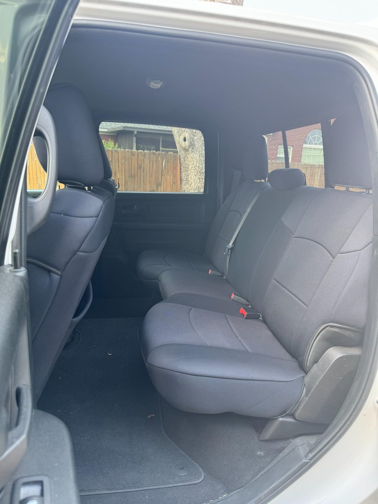 Rough Country Neoprene Seat Covers for Dodge Ram (2019-2024) - UV & Water Resistant, Foam Padded Truck Seat Covers - Full Set, Black, Front & Rear customer photo 2