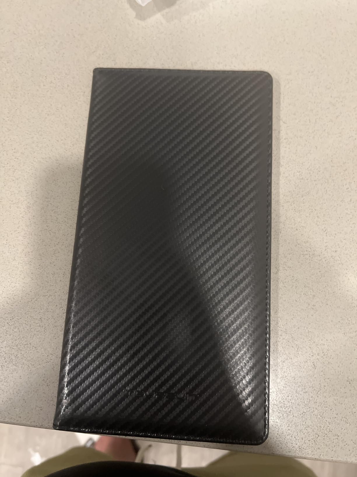 TOURSUIT Car Registration and Insurance Card Holder, Vehicle License Document Glove Box Compartment Organizer, Interior Car Accessories for Women Men Teens (Carbon Fiber Black) customer photo 1