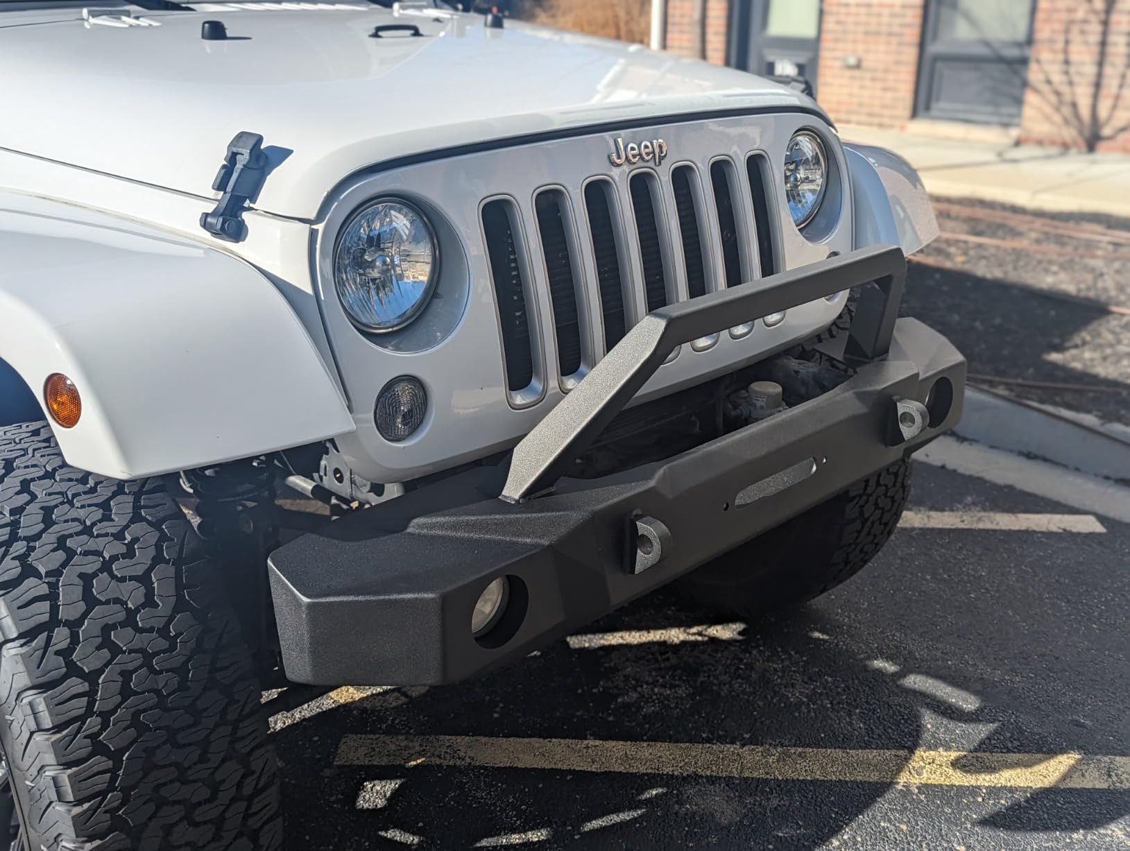 Rugged Ridge XOR Bumper, Rear | Mid-Width w/Swing Out Tire Carrier, Steel, Satin Black | 11541.25 | Fits 2007-2018 Jeep Wrangler JK/JKU customer photo 2