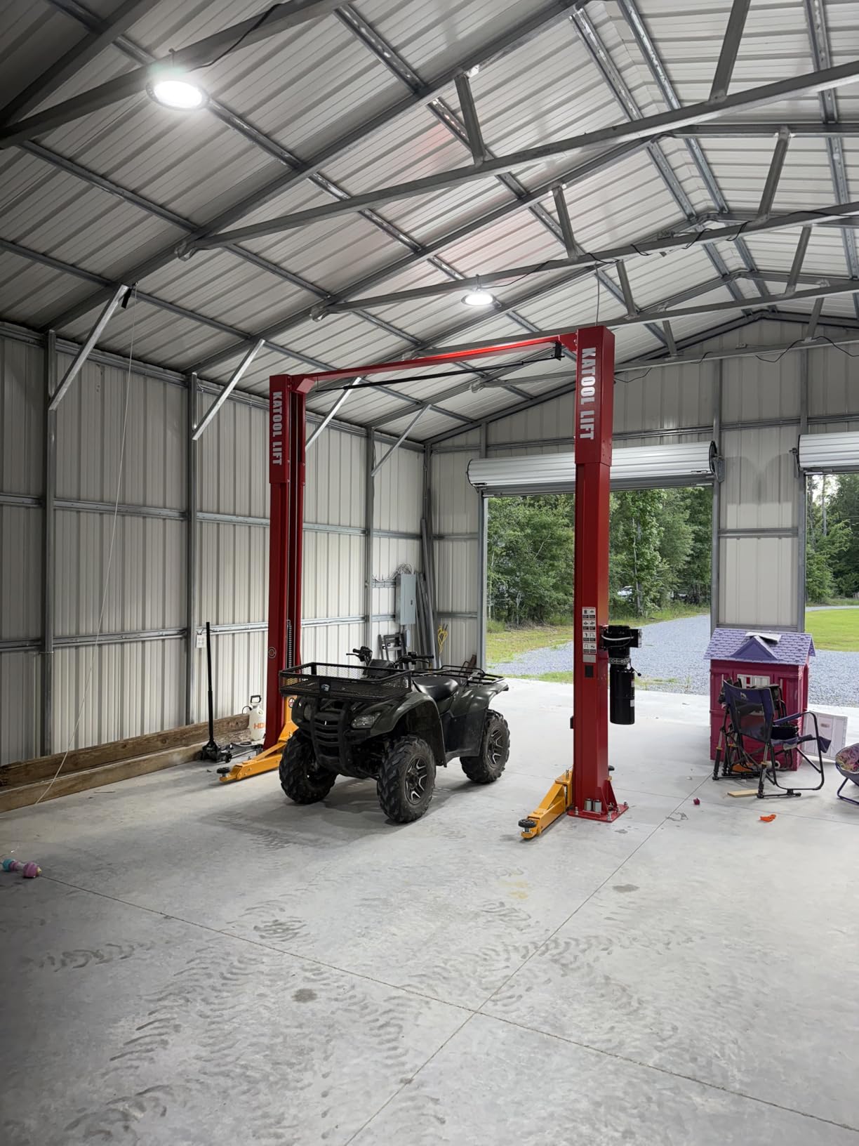 KATOOL 11000lbs 2 Post Lift Auto Lift Heavy Duty Load Lifter 220V Electric Motor Car Lift Auto Lift Truck Clear Floor Hoist customer photo 2