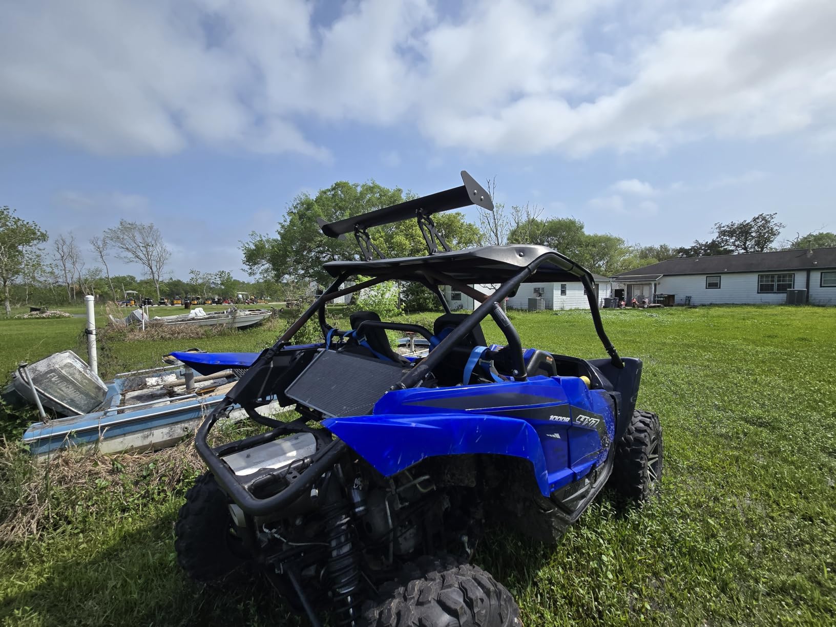 Seeutek GT Wing Spoiler 43.3 Inch Lightweight Aluminum Single Rear Wing, Adjustable Angle Car Spoiler Universal, Rear Spoiler for Cars Single Deck Black customer photo 2