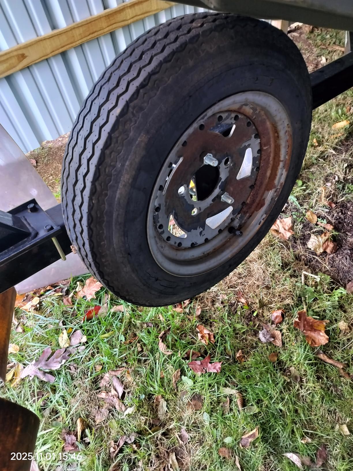 MaxxHaul 50214 Spare Tire Carrier Mount for Utility Boat Trailer Bracket Holds 4 Lugs (4 on 4