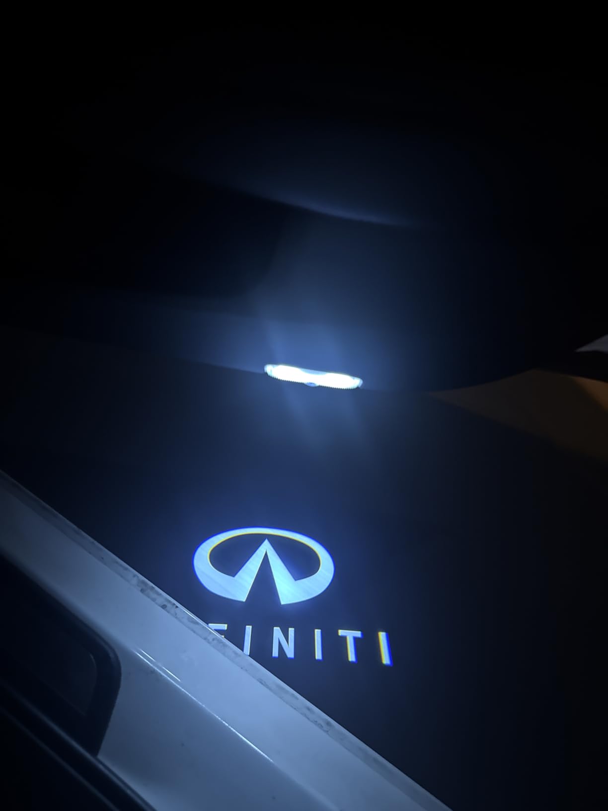 No Fade Car Door Lights Logo Compatible with Infiniti, LED Welcome Lights Accessories for Q50 Q60 Q70 G25 G37 QX50/56/60/70/80 M25/35/37/45/56 FX35/37/45/50 EX25/35/37 customer photo 2