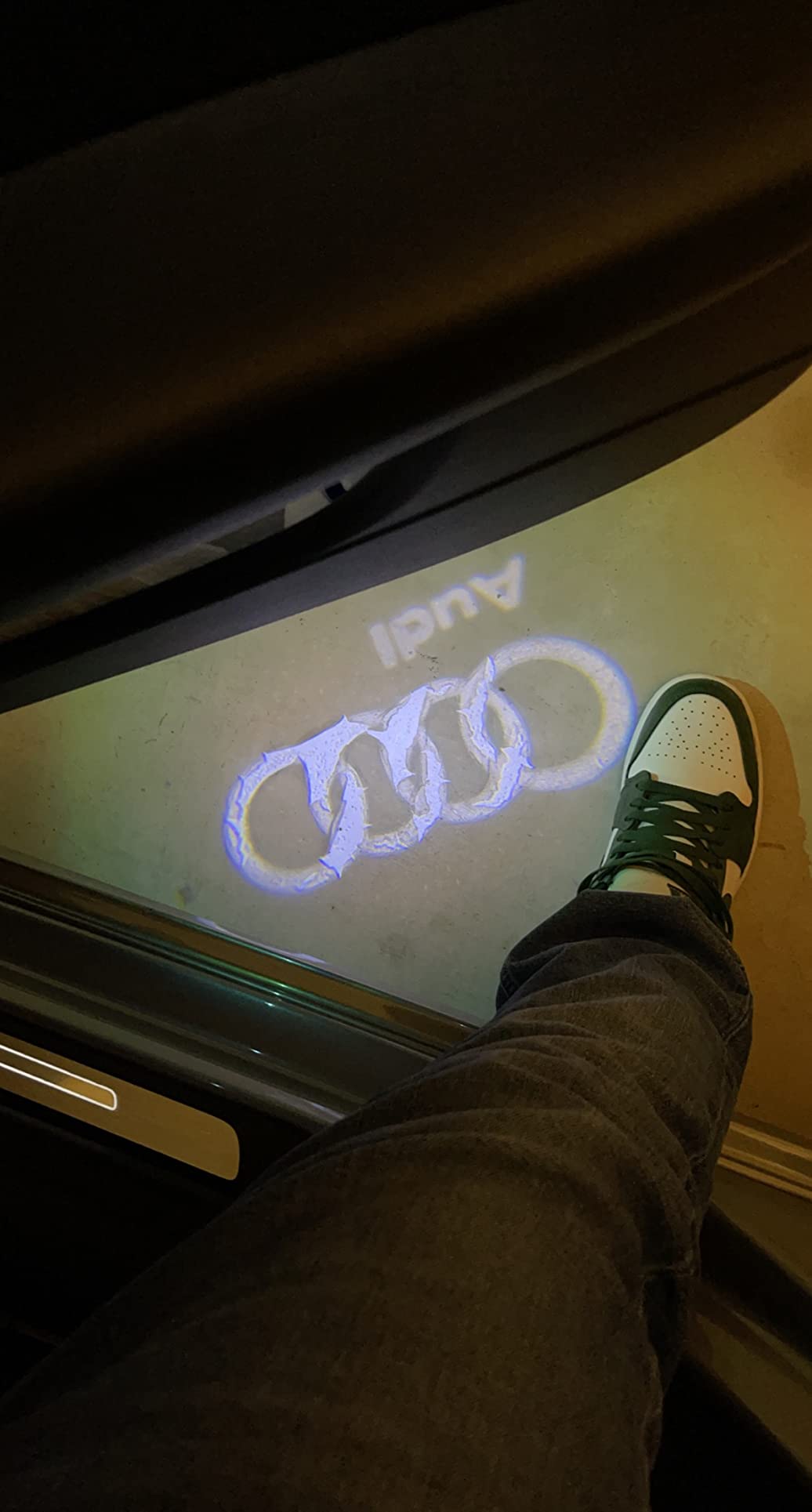 JAZZIO LED Car Door Light Projector Courtesy LED Laser Welcome Logo Lights Accessories Compatible with A1/A3/A4/A5/A6/Q3/Q5/Q7/A7/A8/R8/TT customer photo 2