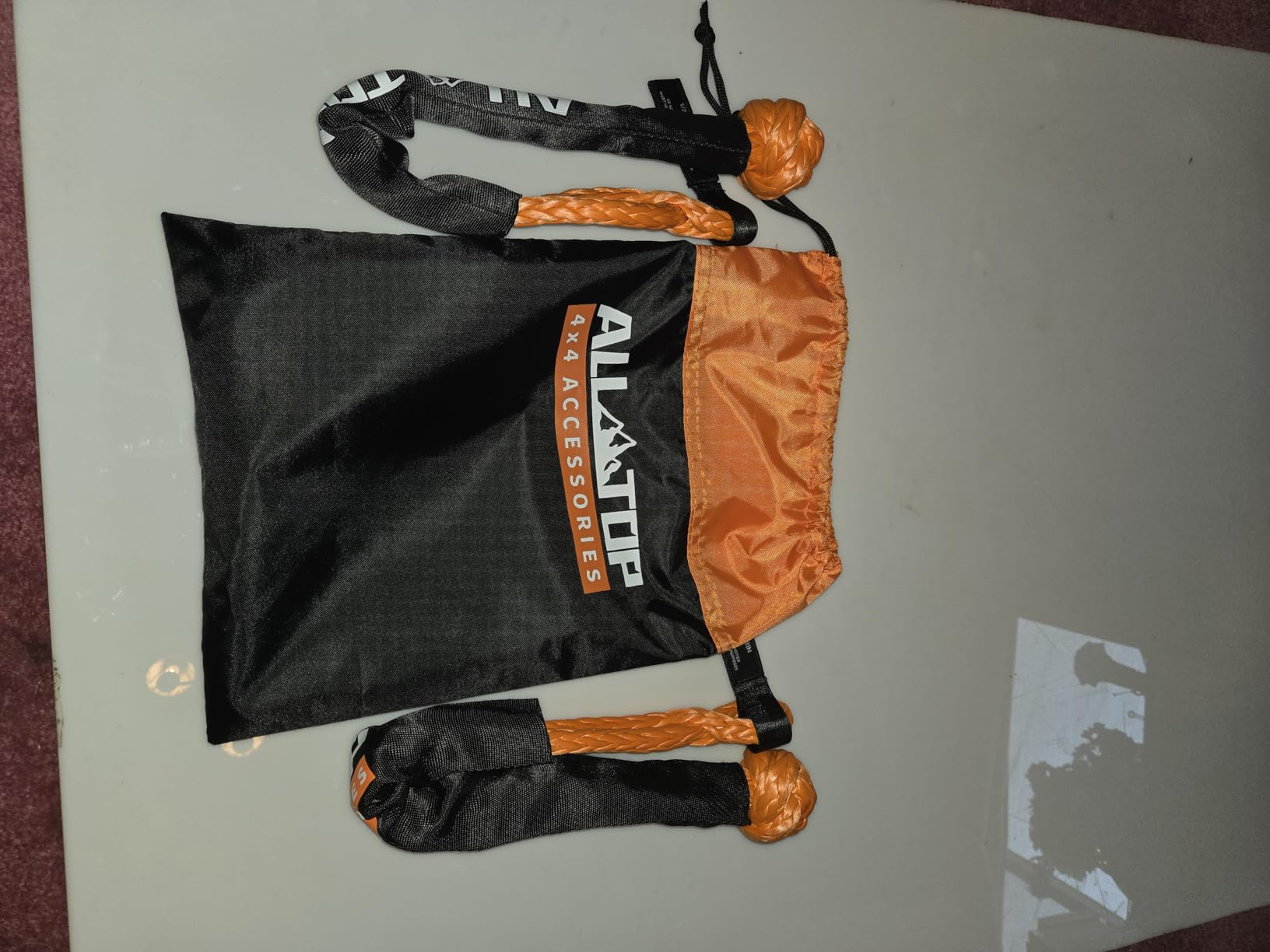 ALL-TOP Synthetic Soft Shackle & Recovery Ring Kit (2PCS 3/4in x 24in - 66200LBS Shackles + 1 Snatch Pulley Ring) for Winch Tackle Pulley System customer photo 1