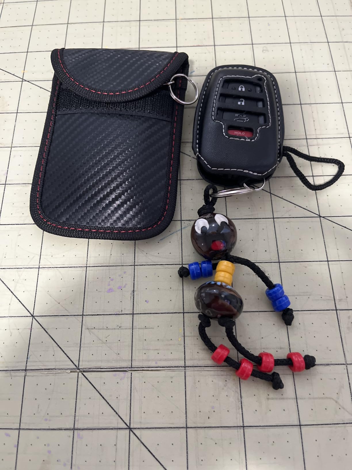 lanpard Faraday Pouch for Car Keys, Faraday Bag, Car RFID Signal Blocking Holder, Key Fob Protector, Key fob cage Block Signal Anti-Theft Fob Case (2 Pack) customer photo 2