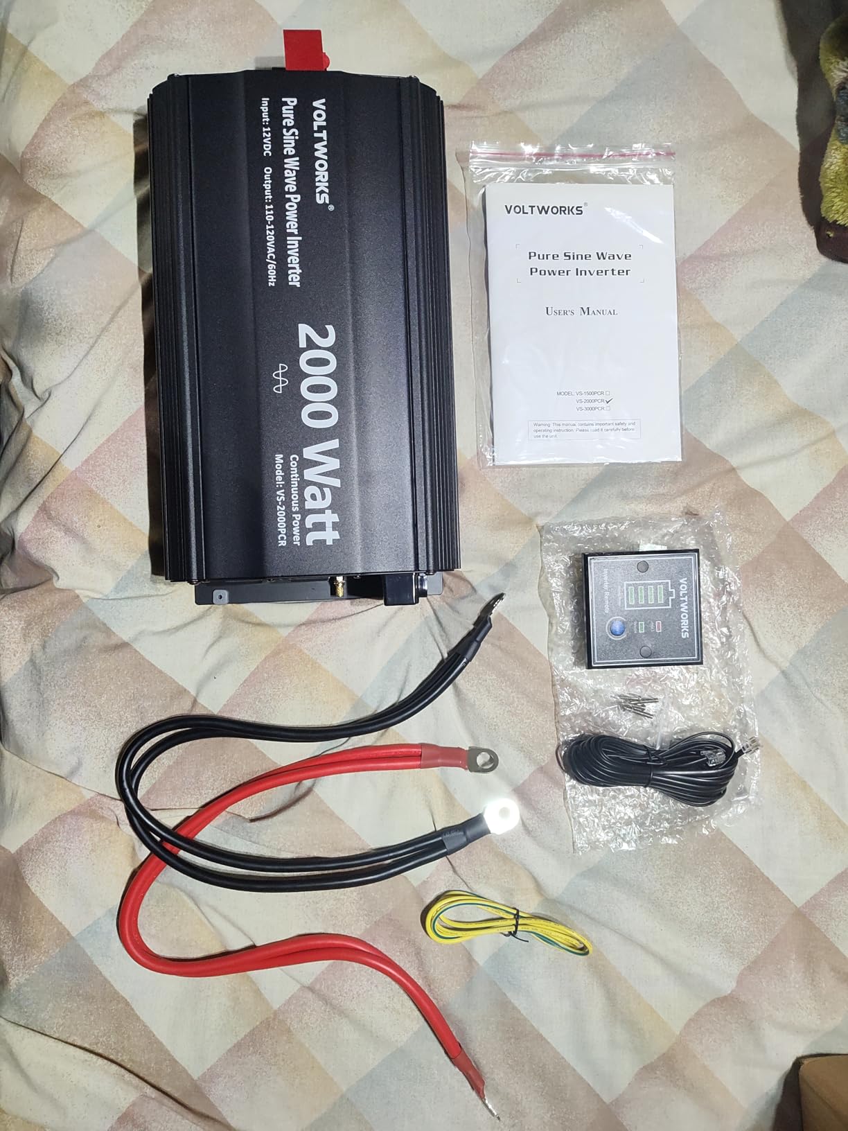 3000 Watt Pure Sine Wave Inverter 12V DC to 110V 120V AC with UL Fuses 3000W Power Inverter for Home RV Truck Off-Grid Solar with AC Hardwire 30A Compatible with Lithium Battery VOLTWORKS customer photo 1