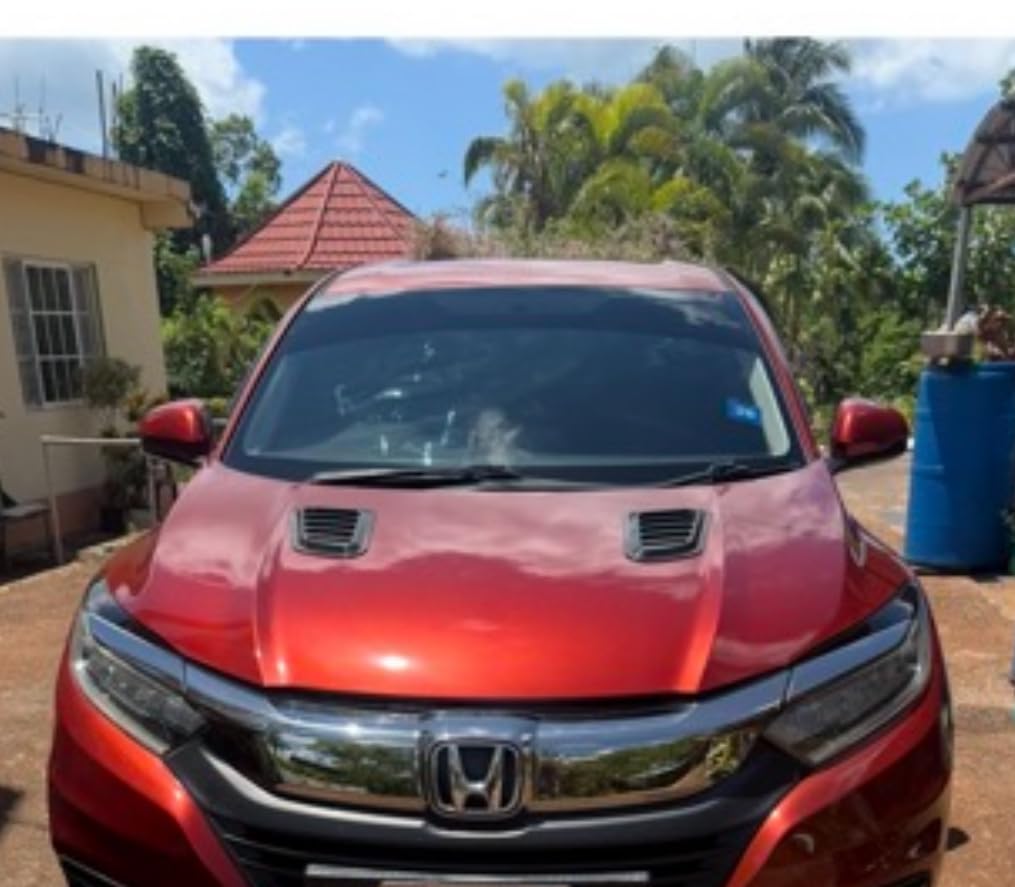 2PCS Universal Hood Air Vents for Car Hood Scoop, Bonnet Vent Hood Air Intake Trim Cover (Black) customer photo 2