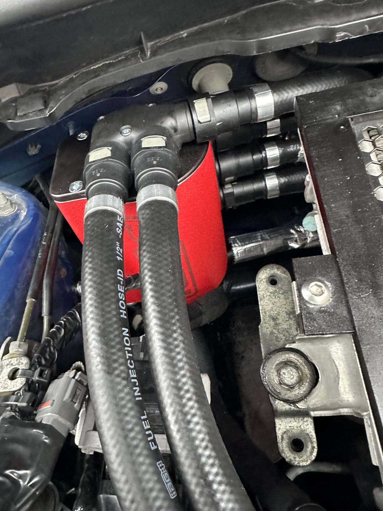 IAG Performance Air/Oil Separator (AOS) for Subaru Impreza WRX 08-14, STi 08-21 (Red) customer photo 1