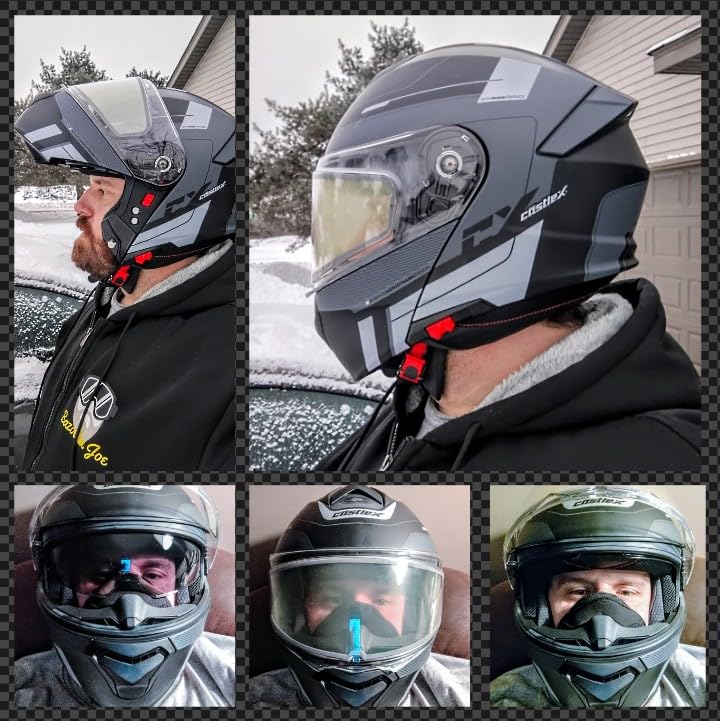 Castle X CX935 Raid Modular Snow Helmet (Matte Charcoal/Silver - Large) customer photo 1