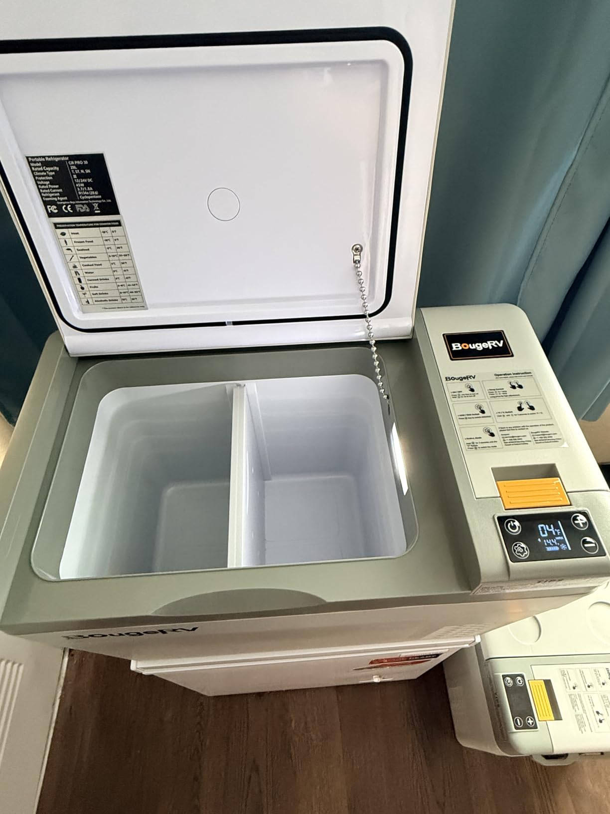 BougeRV 12 Volt Refrigerator, CRPRO 30 Quart 12V Car Fridge, Portable Freezer (-8F~50F), Compressor Electric Cooler with 12V/24 DC, 110-240 AC for Outdoor Camping Overlanding Truck RV SUV Van customer photo 1