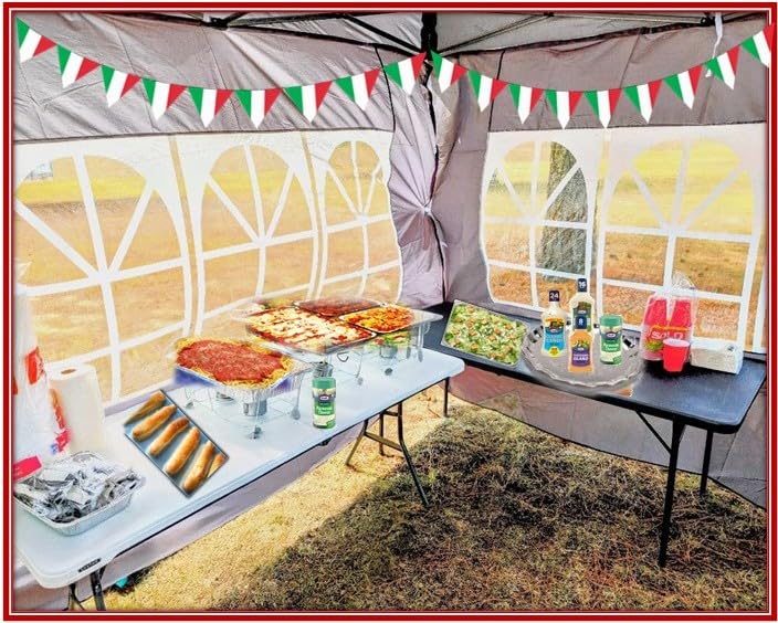 COBIZI 10x10 Pop Up Canopy Tent with 4 sidewalls Commercial Heavy Duty Canopy UPF 50+ All Weather Waterproof Outdoor Canopy Wedding Tents for Parties Gazebo with Roller Bag, Black (Windproof Upgraded) customer photo 2