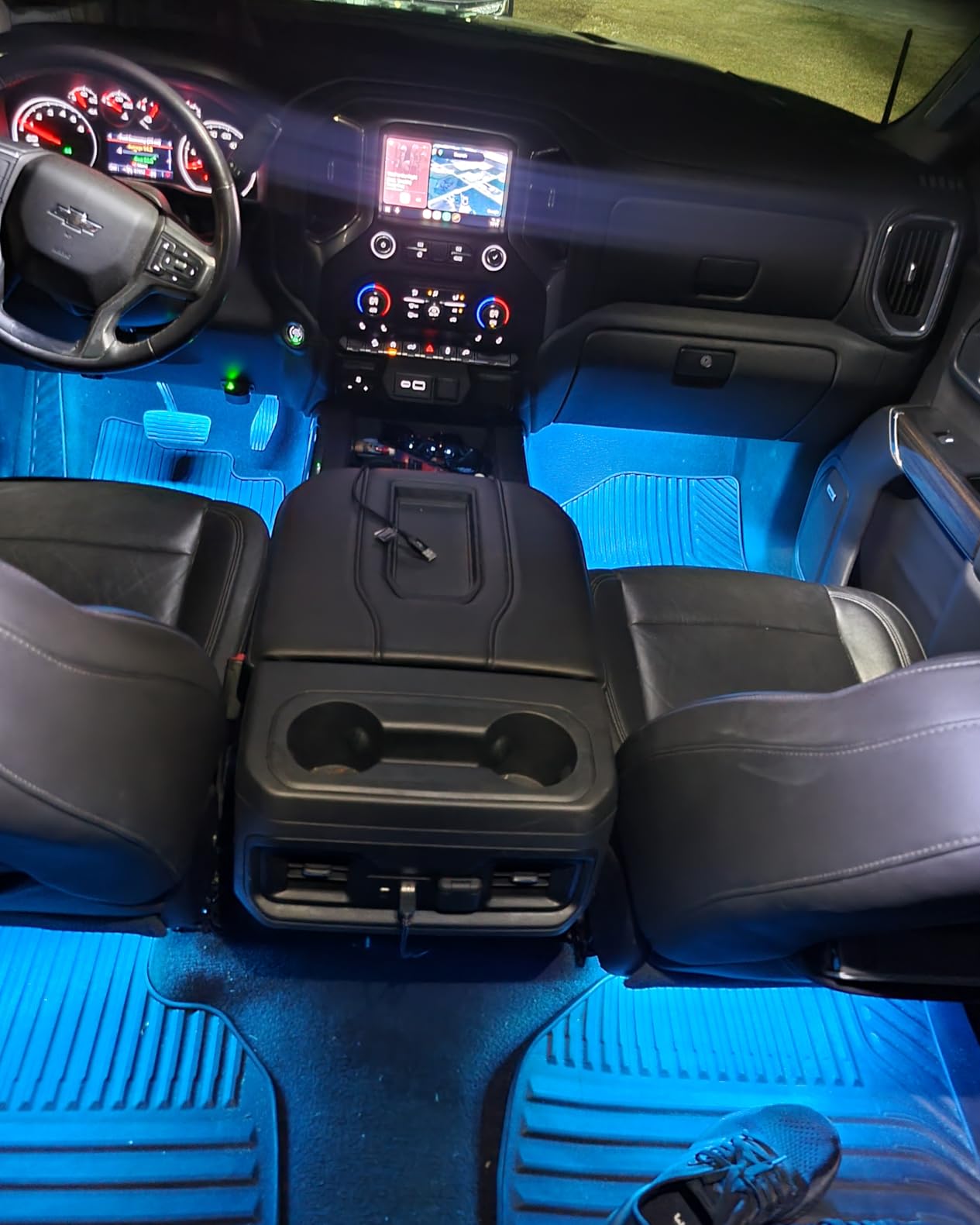 Nilight 72 LED USB Interior Strip Lights Dream Color RGB-IC 12V DC with App RF Remote Control Multicolor Footwell Under Dash Chasing Inside Light Kits 2 Lines Music Sync Mode for Cars Truck ATV UTV customer photo 2