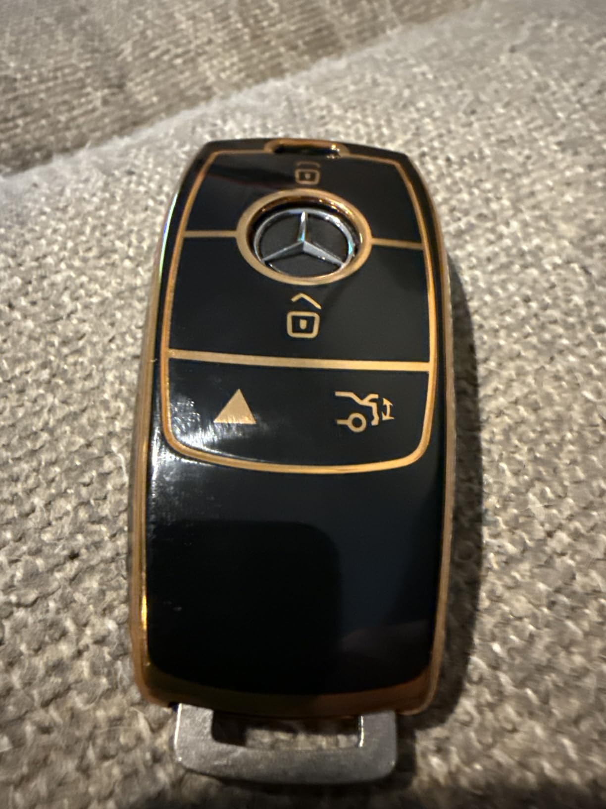 ELOHEI for Mercedes Benz Key Fob Cover, Premium Soft 360 Degree Full Protection Key Case Accessories for Mercedes Benz E, S, C, G, A Class customer photo 2