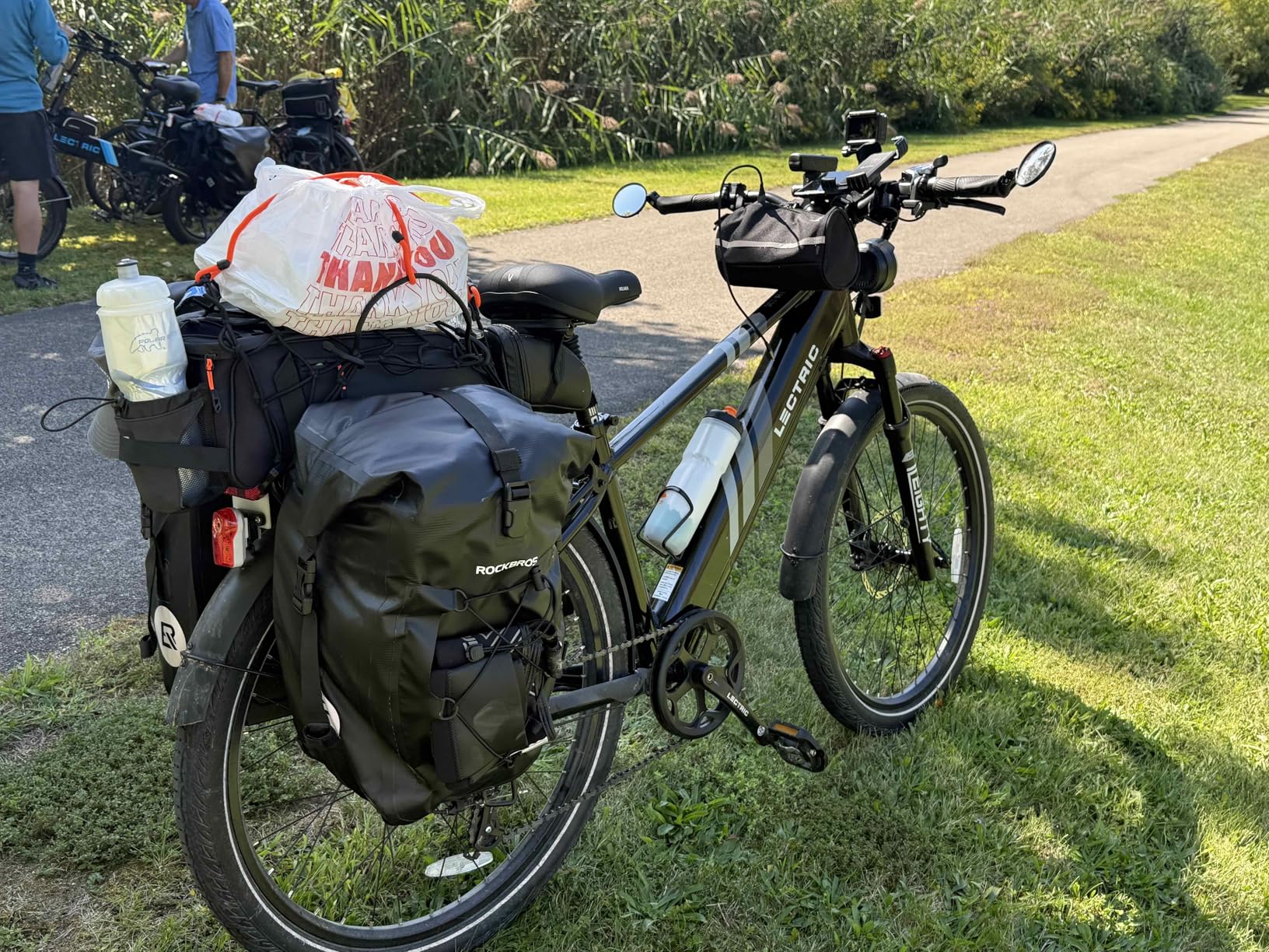 ROCKBROS Bike Panniers Waterproof Bike Rear Rack Bag Max 30L Large Capacity customer photo 2