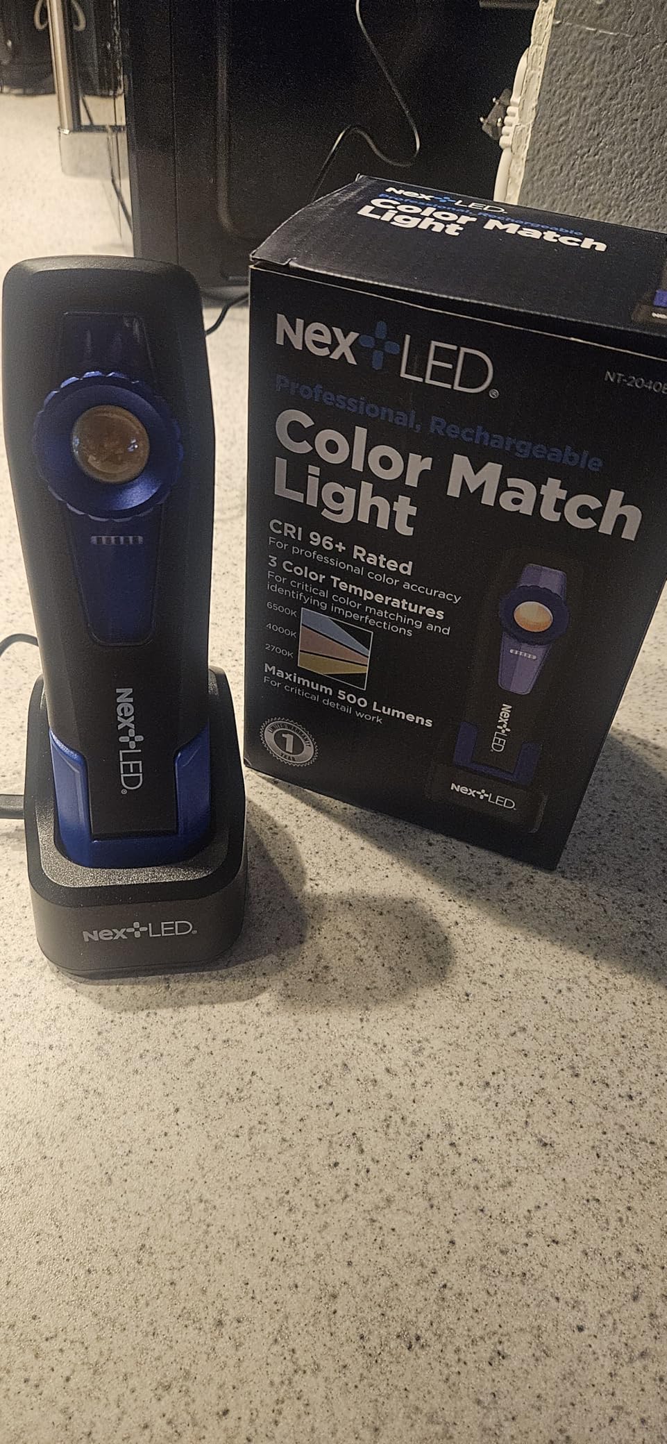 NextLED NT-2040B-3 Handheld Color Matching Auto Detailing Light, 500 Lumen, CRI 97, 3 Color Temperature, 2700/4000/6500K, Car Detailing Light, Paint Correction Light, Detailing Work Light for Swirls customer photo 1
