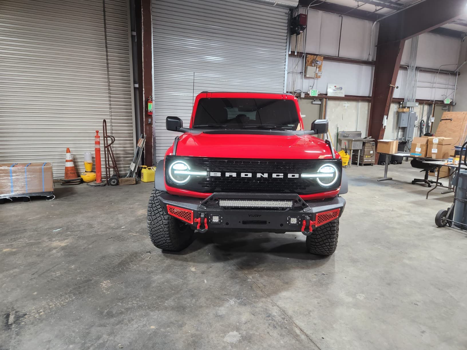 Bronco Front Bumper Rock Crawler Off Road Compatible with 2021 2022 2023 2024 2025 2026 Ford Bronco (Not fit Sports Version) customer photo 1