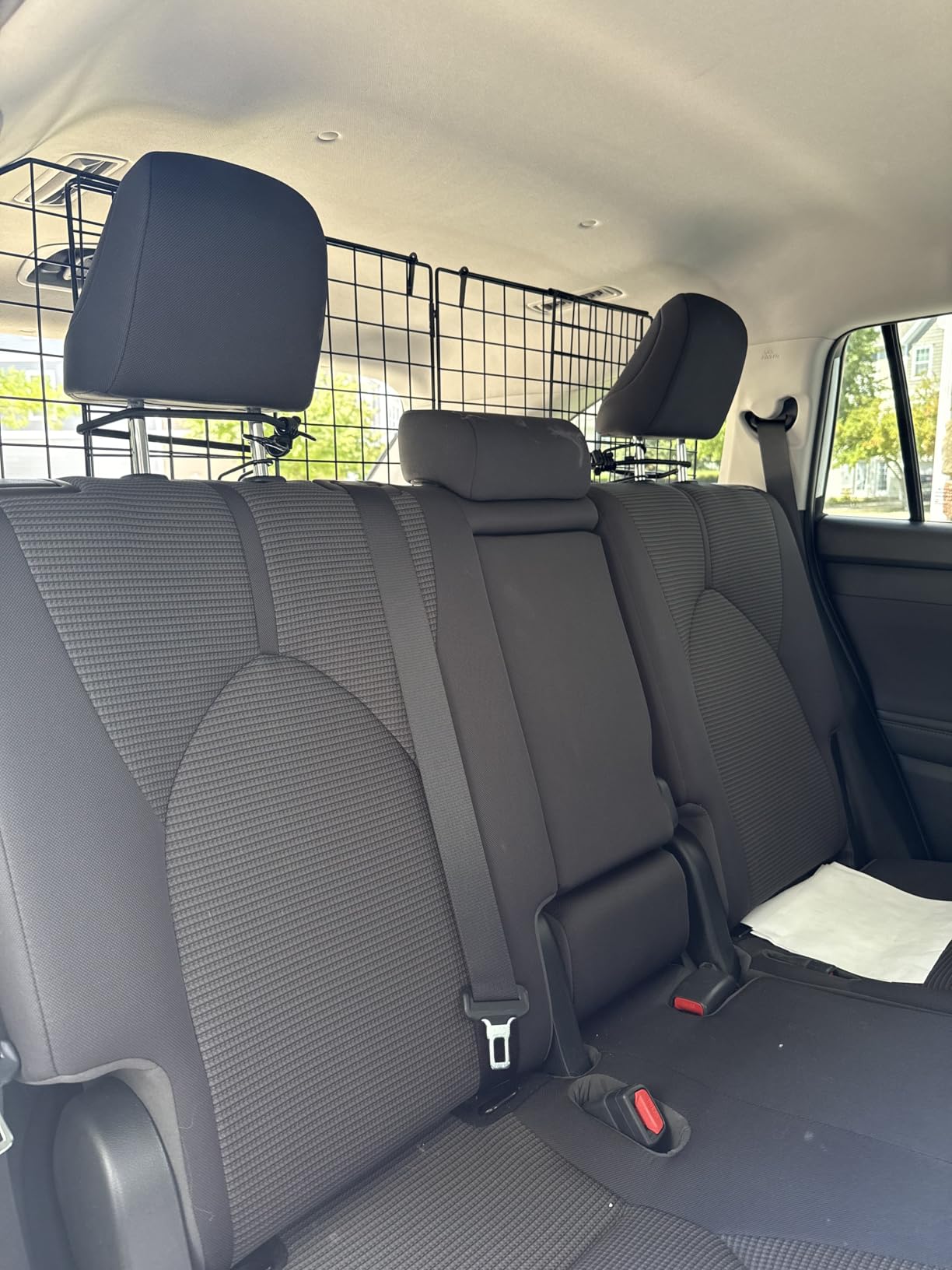 Dog Car Barrier for SUV Trunk Cargo Area, Foldable & Adjustable Car Divider and Cargo Gate to Keep Dogs in Back (Patent Design) customer photo 2