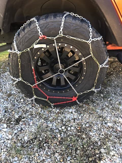 1Pair Tire Chain Tensioners, Snow Tire Chain Tighteners,Garden Tractor Tire Chain Tighteners for Riders, Snow blower customer photo 1