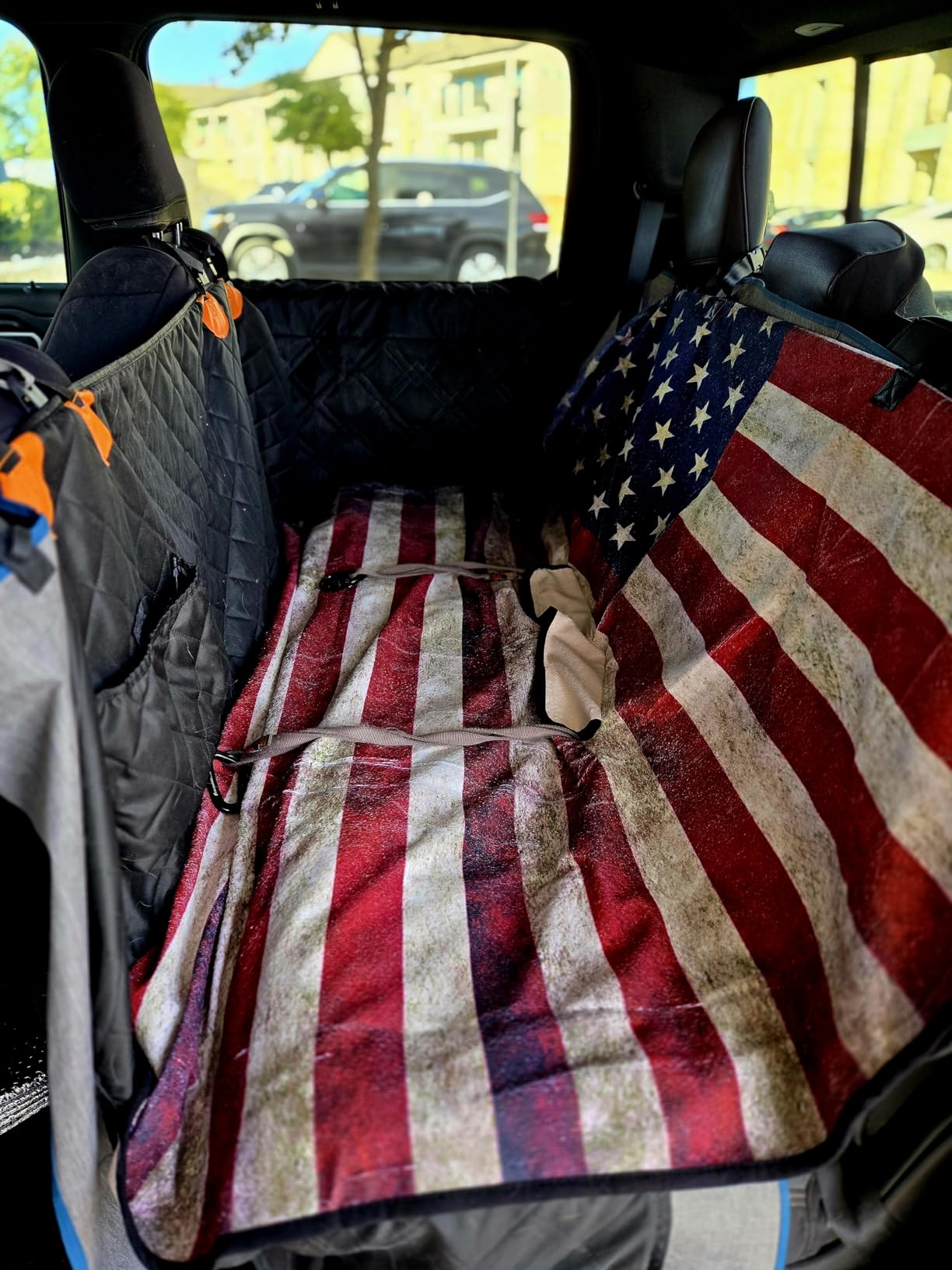 Car Seat Cover Protector Front Seats,for Gym Workout,Running,Swimming,Beach and Hiking,Waterproof Sweat Towel Bucket Seat Covers for Cars SUV Trucks (Black, 1Pcs) customer photo 2