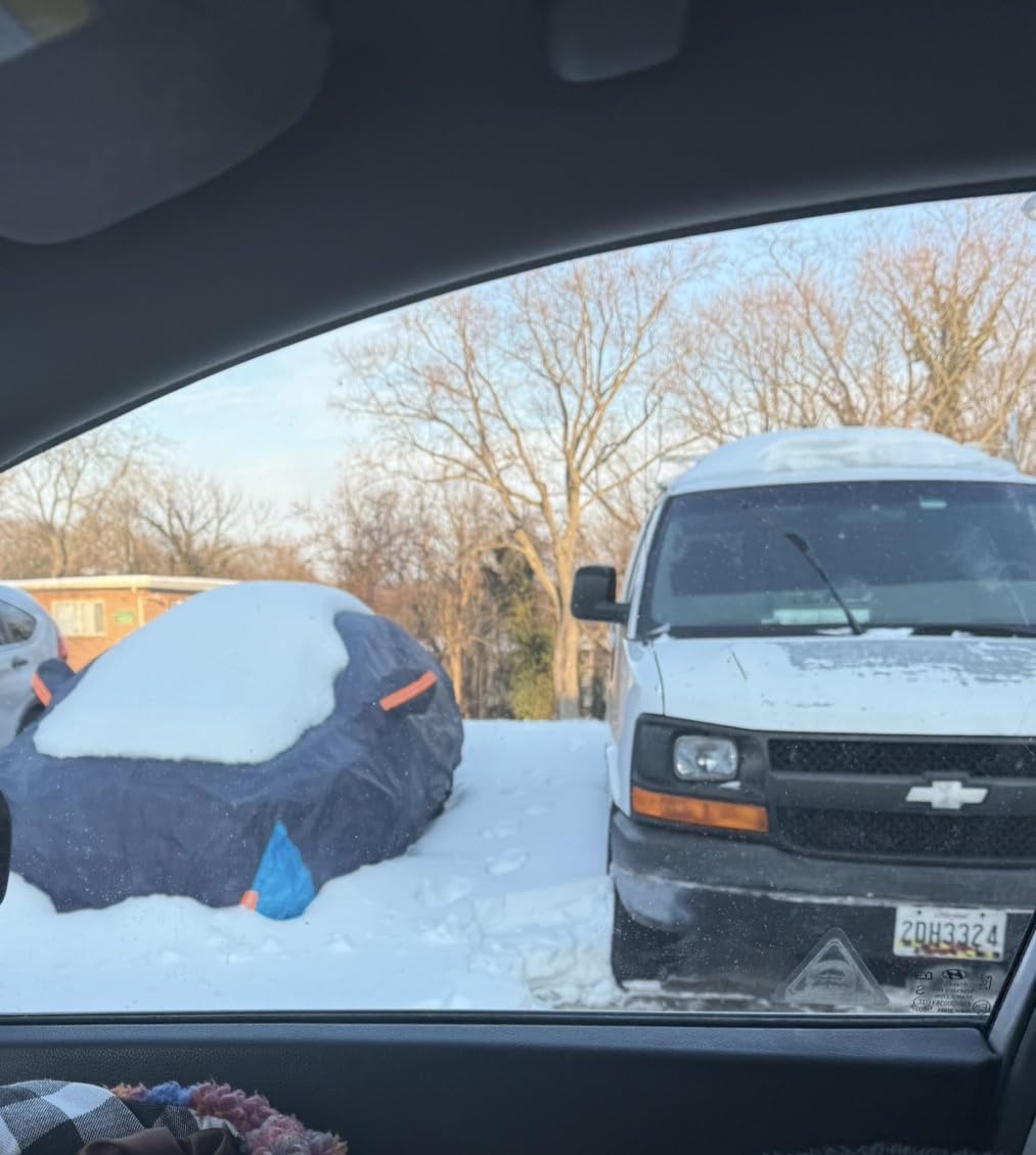 Car Cover Waterproof All Weather for Automobiles, 6 Layers Outdoor Full Exterior Cover Rain Sun UV Snowproof Protection with Zipper Cotton, Mirror Pocket for Sedan (190-195 inch) customer photo 2