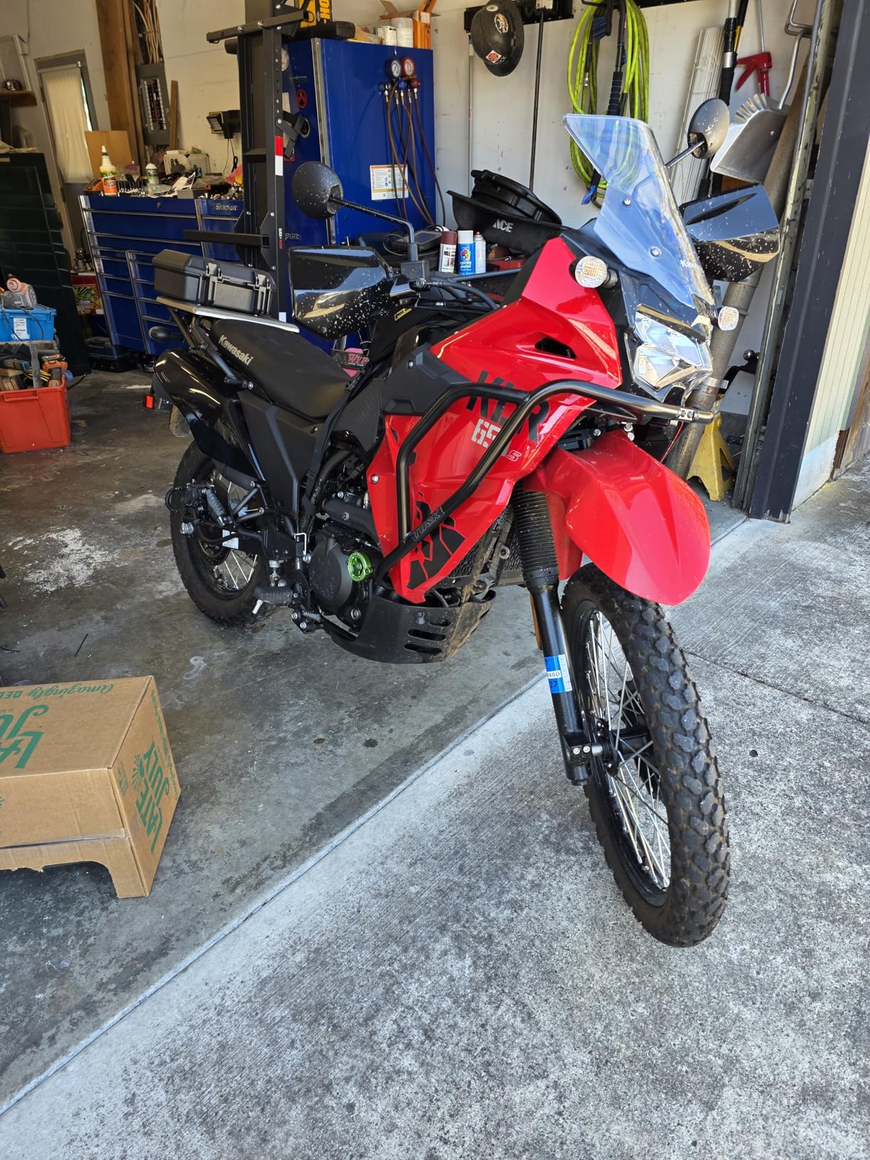 Tusk Crash Bars - Engine Guards Black Compatible with Kawasaki KLR650 2022-2026/GEN 3 customer photo 1