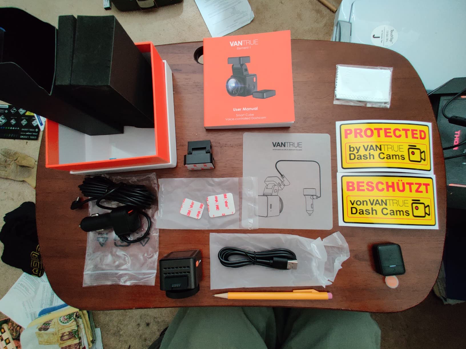 Vantrue E1 Lite 1080P Dash Cam, Mini Car Camera with Night Vision, 60fps Dash Cam with GPS and Speed, Wi-Fi APP Control, Loop Recording, Voice Control, 24H Parking Mode, Support 512GB customer photo 1