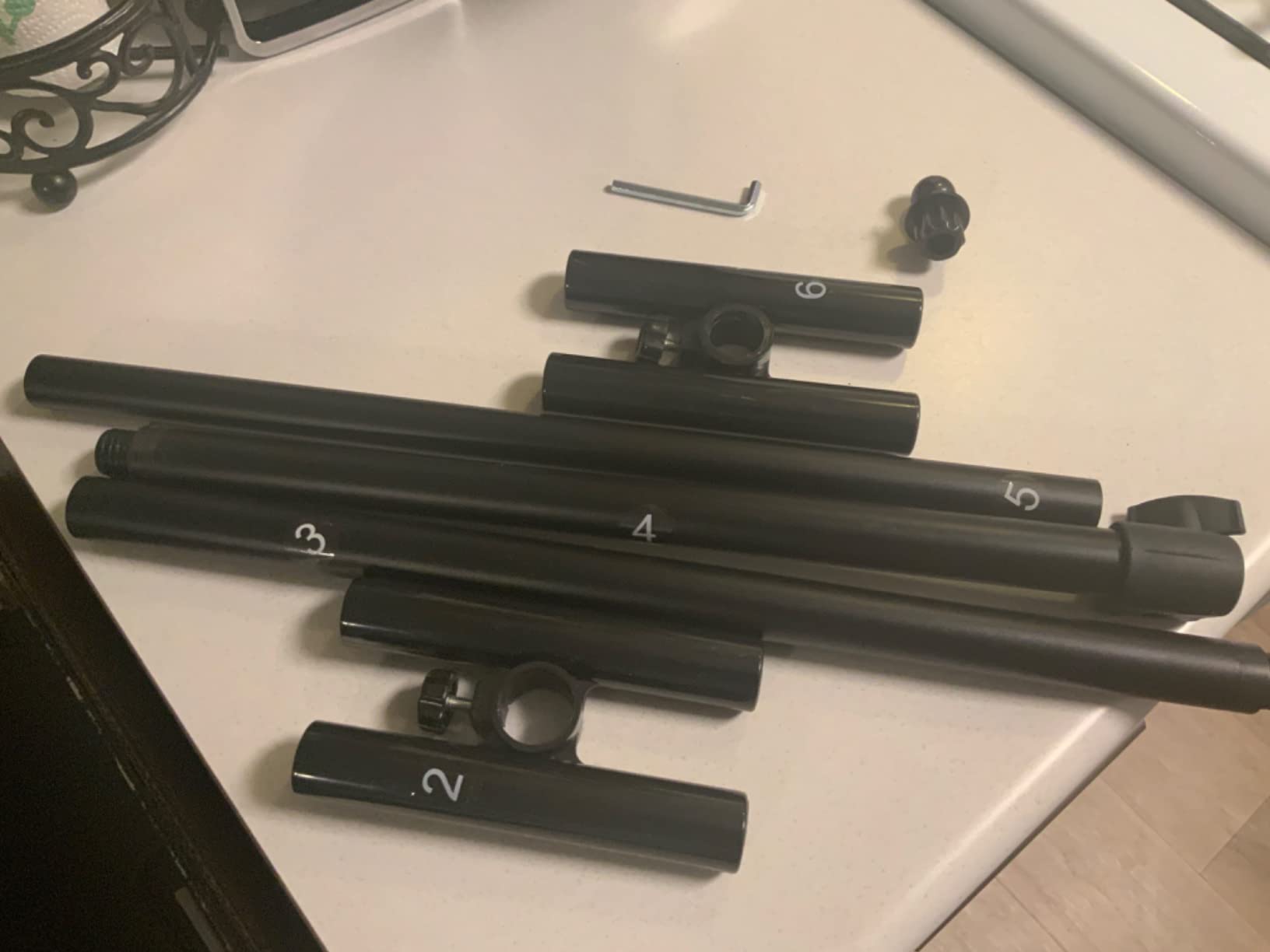 Sign Stand, Double-Sided Advertising Display Tripod Sign Holder, Adjustable Pedestal Banner Stand Height Up to 79 in customer photo 2