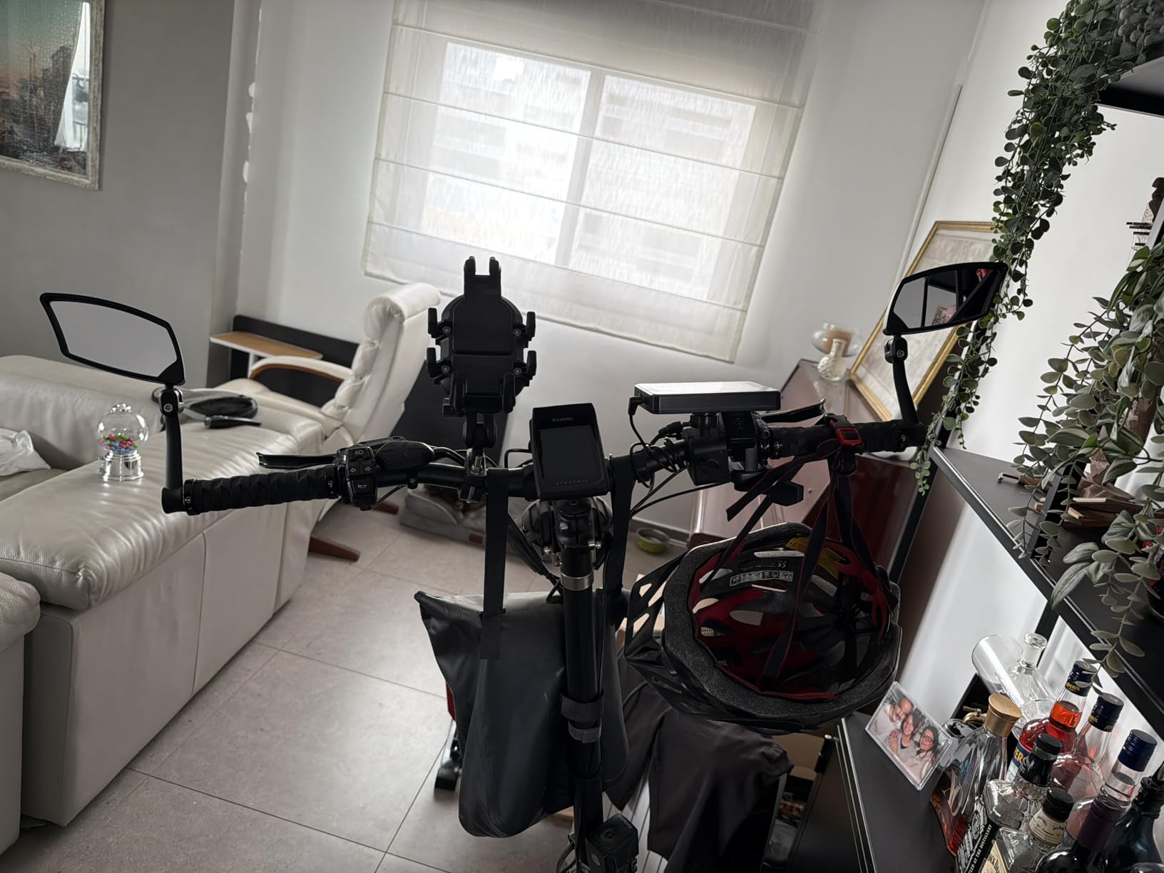 Bar End Bike Mirrors 1 PAIR, High-Definition Convex Scratch Resistant Glass Lens E-Bike Mirror, Safe Rearview Mountain Bike Mirror for Left and Right Side customer photo 1